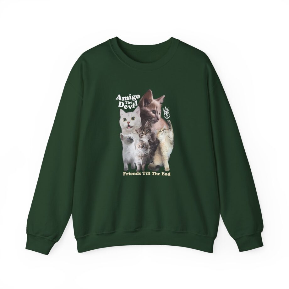 Amigo the Devil  Too Many Puppies Unisex Heavy Blend™ Crewneck Sweatshirt
