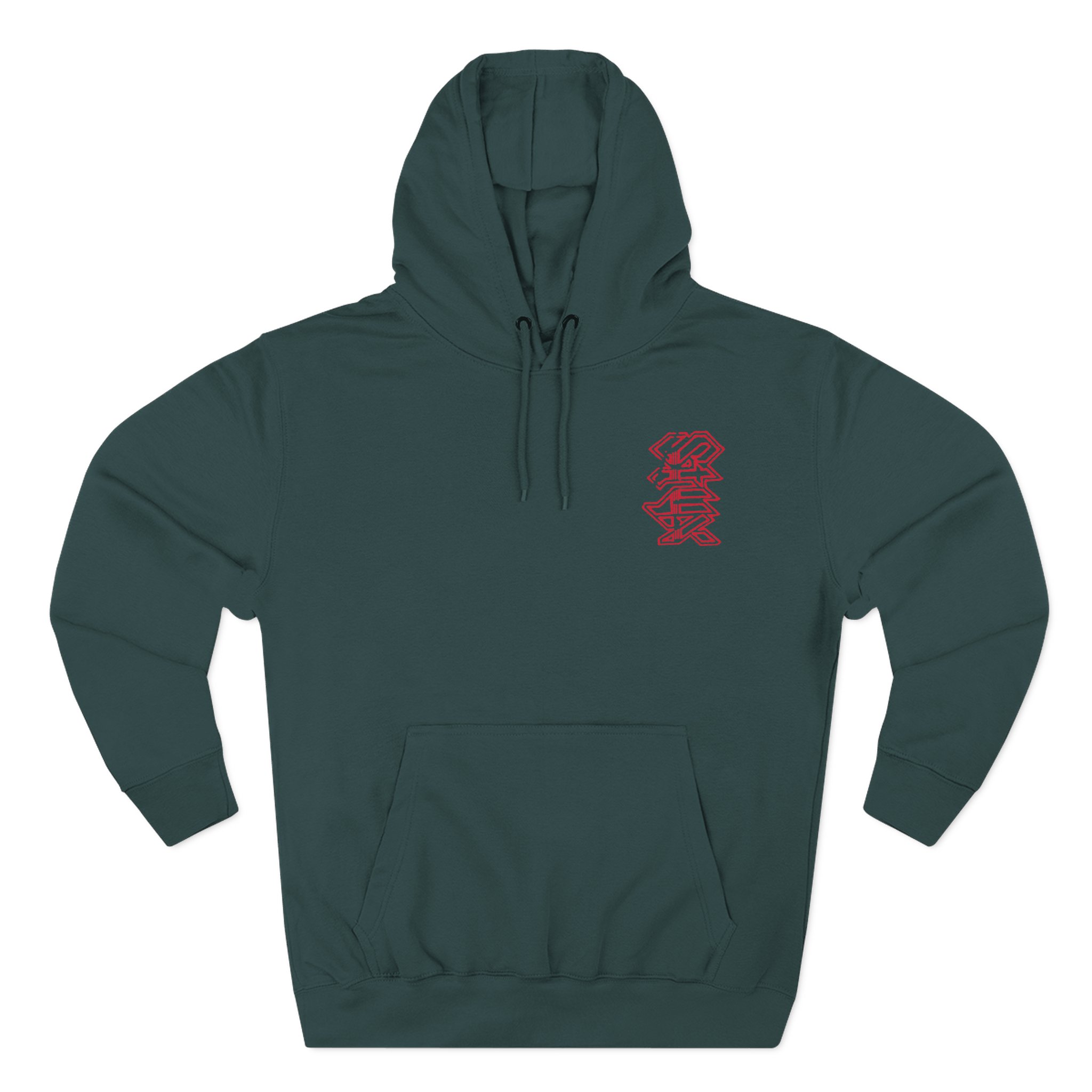 Styx Embroidered Logo Three-Panel Fleece Hoodie