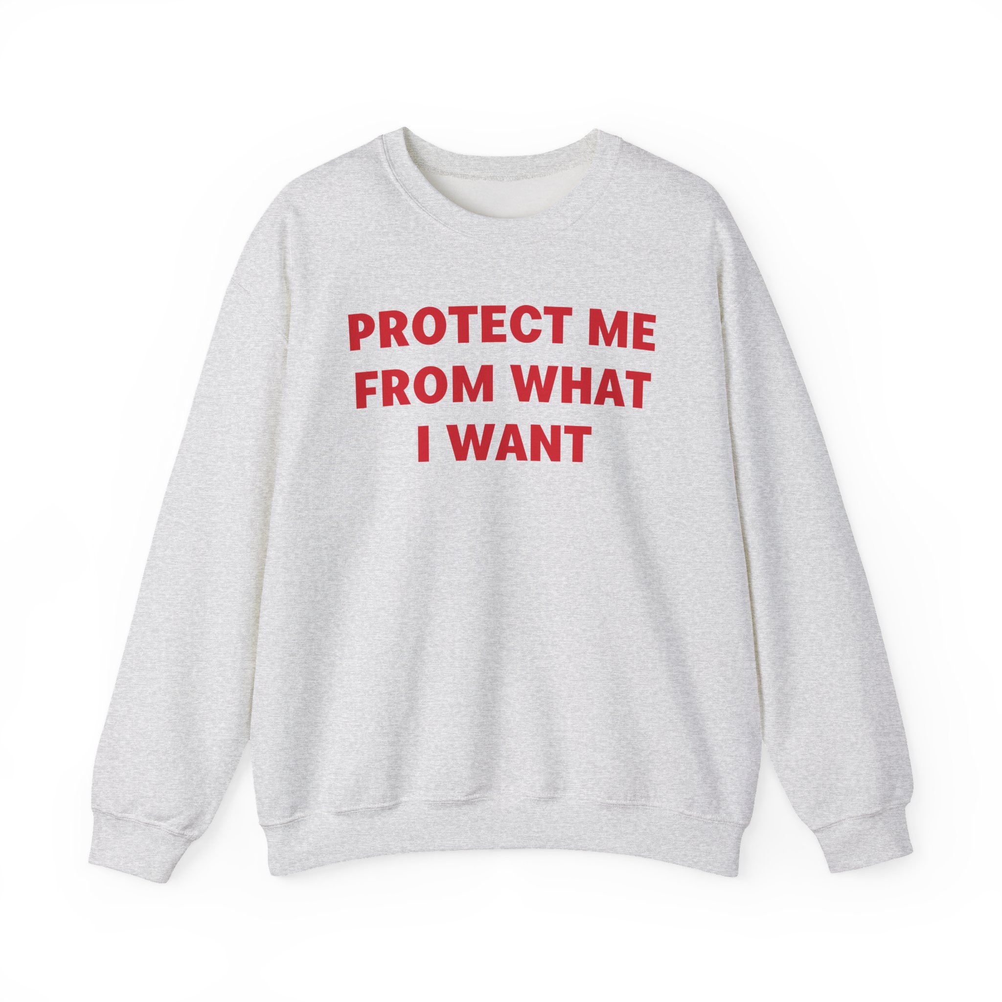 Jenny Holzer Protect Me From What I Want Unisex Heavy Blendâ„¢ Crewneck Sweatshirt