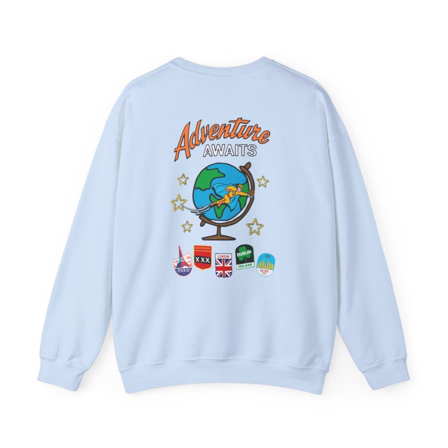 Ryan Trahan One Cent Adventure Awaits Travel Club Unisex Heavy Blend™ Crewneck Sweatshirt