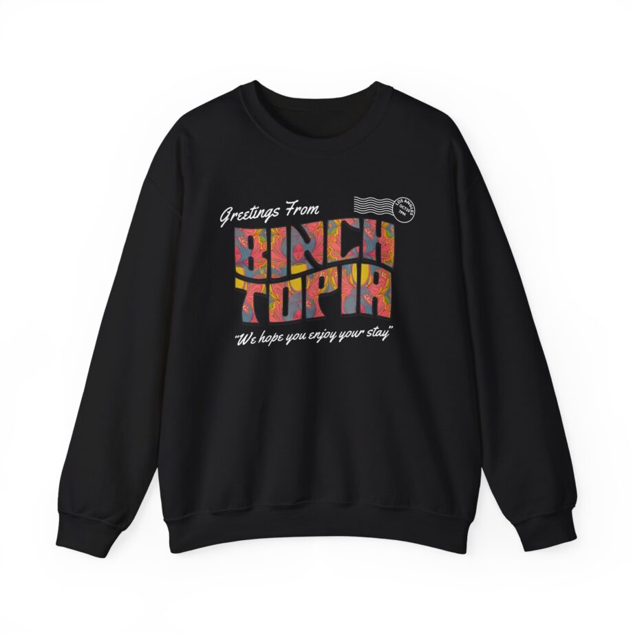 Binchtopia Postcard Unisex Heavy Blend™ Crewneck Sweatshirt