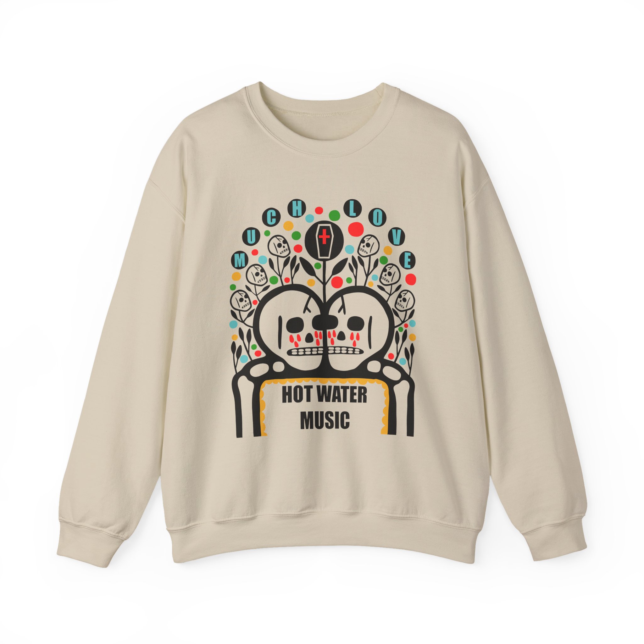 Hot Water Music Much Love Unisex Heavy Blendâ„¢ Crewneck Sweatshirt