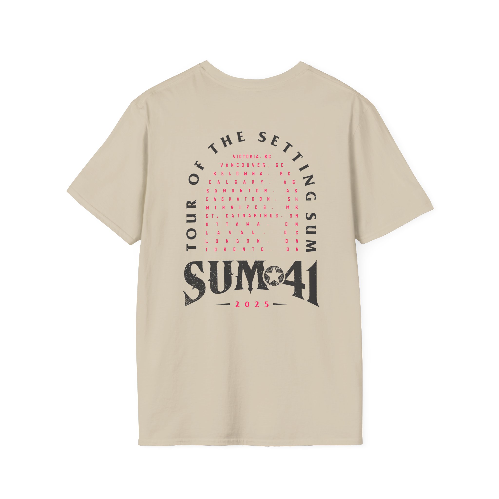 Sum 41 Tour of the Setting Sum Unisex Softstyle T-Shirt