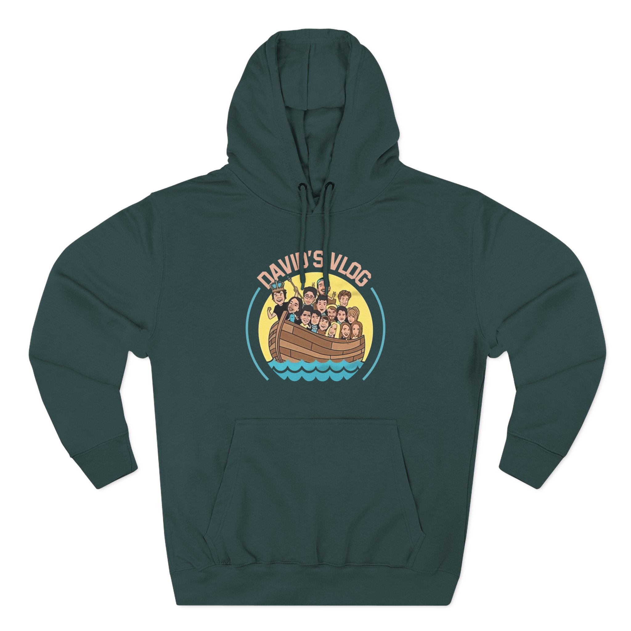 David Dobrik  David's Vlog Three-Panel Fleece Hoodie