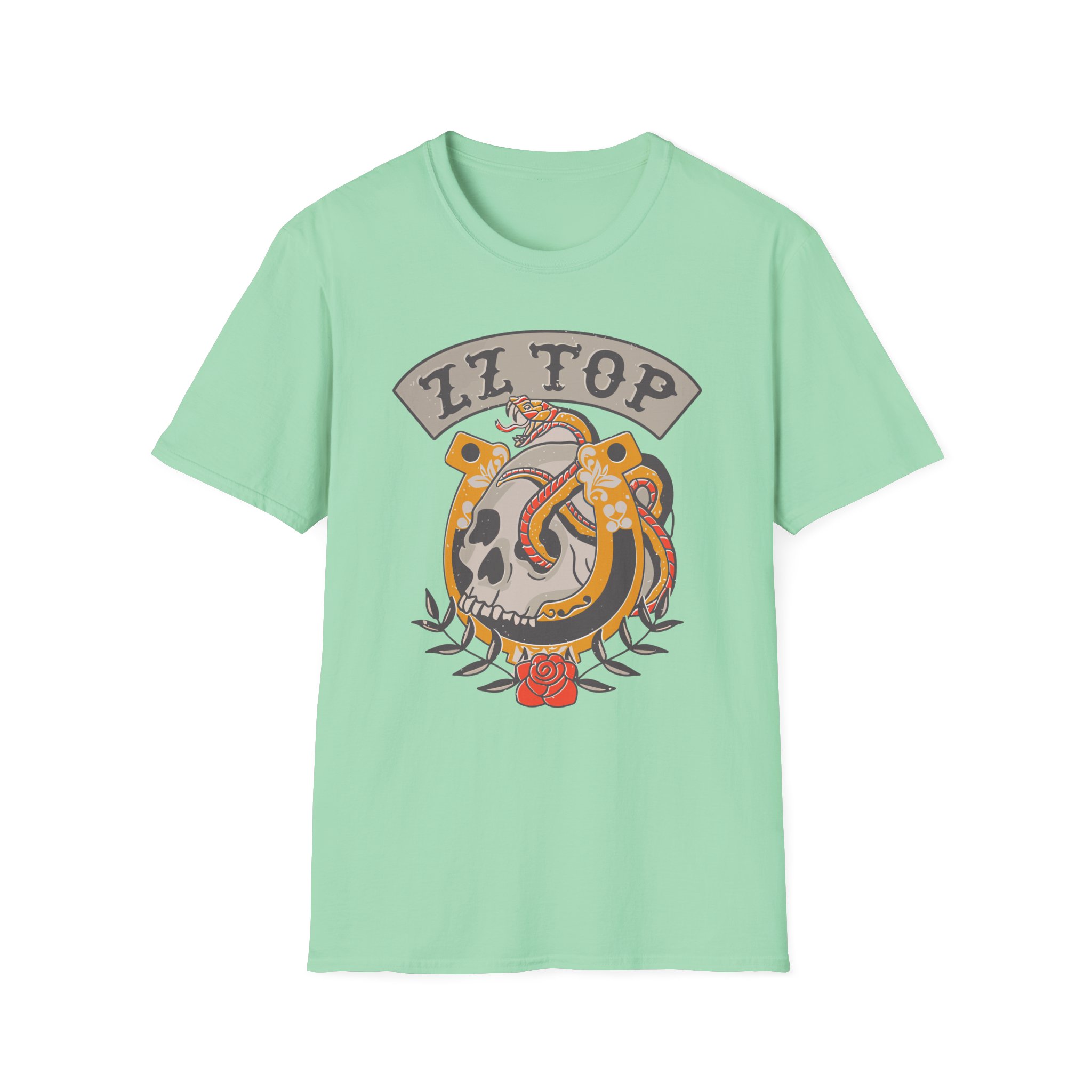ZZ Top Skull Unisex Softstyle T-Shirt