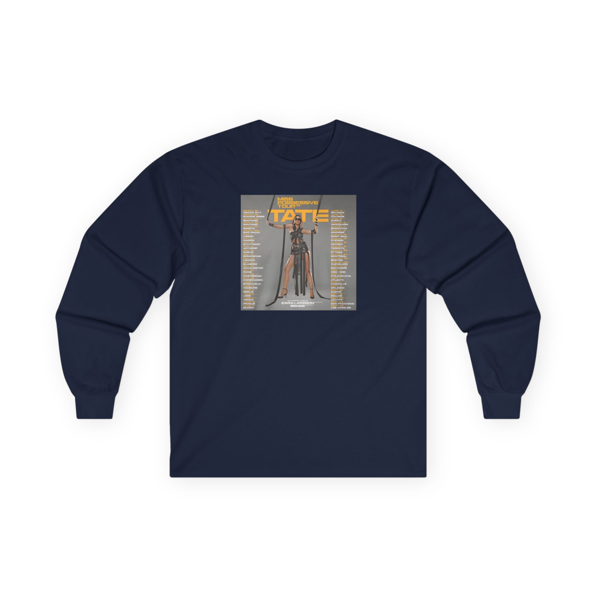Tate Mcrae Miss Possessive Tour 2025 Unisex Ultra Cotton Long Sleeve Tee