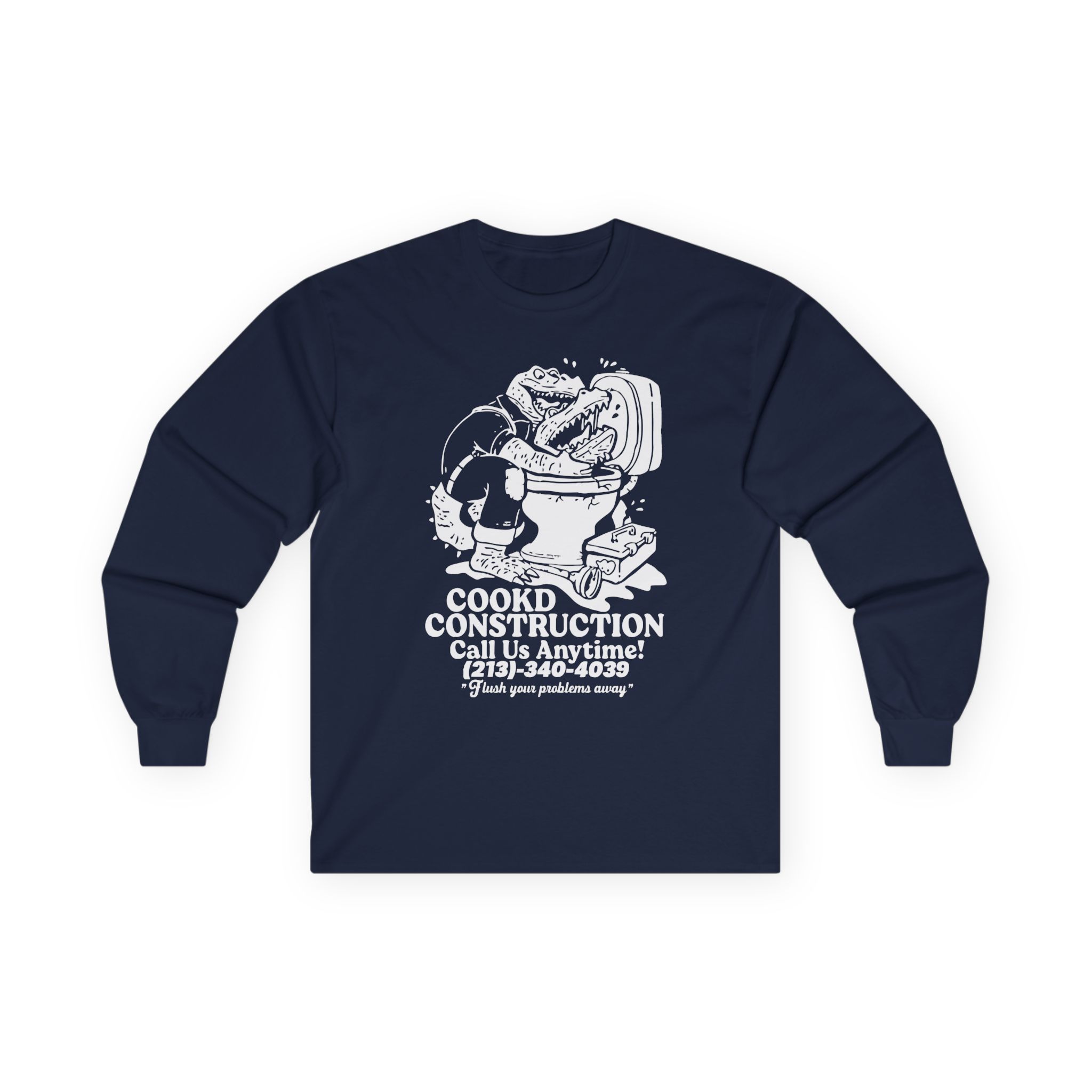 Lazarbeam  Cookd Construction Call Us Anytime Unisex Ultra Cotton Long Sleeve Tee