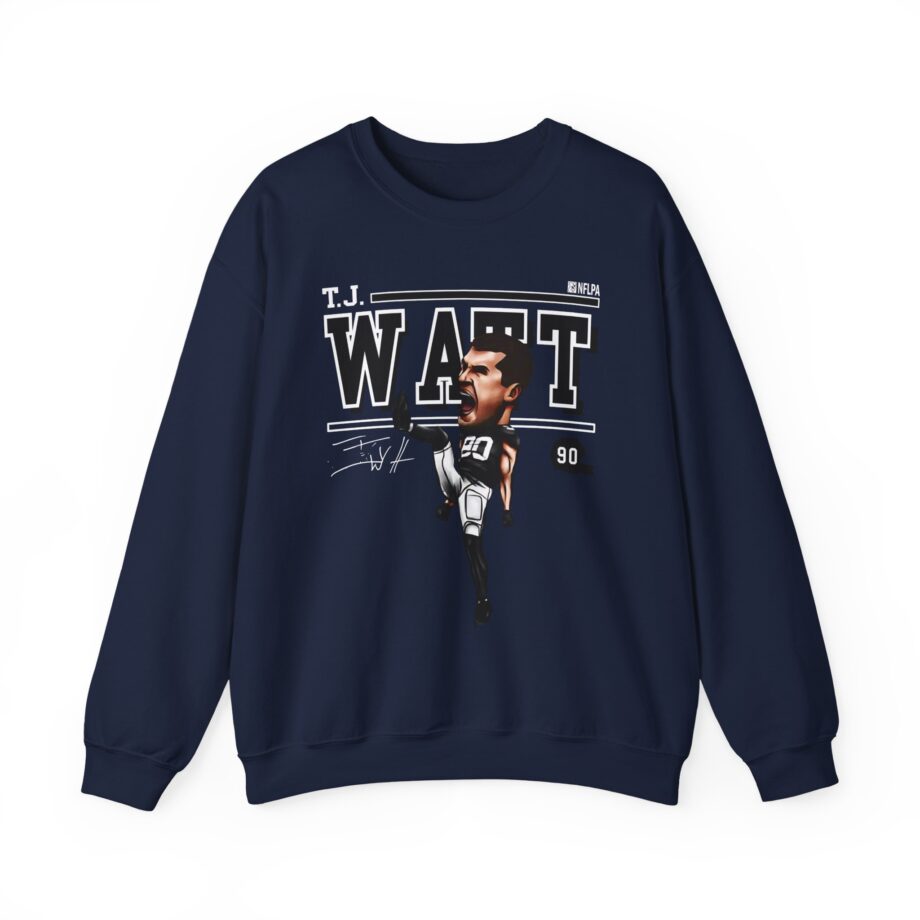 Tj Watt Cartoon Unisex Heavy Blend™ Crewneck Sweatshirt