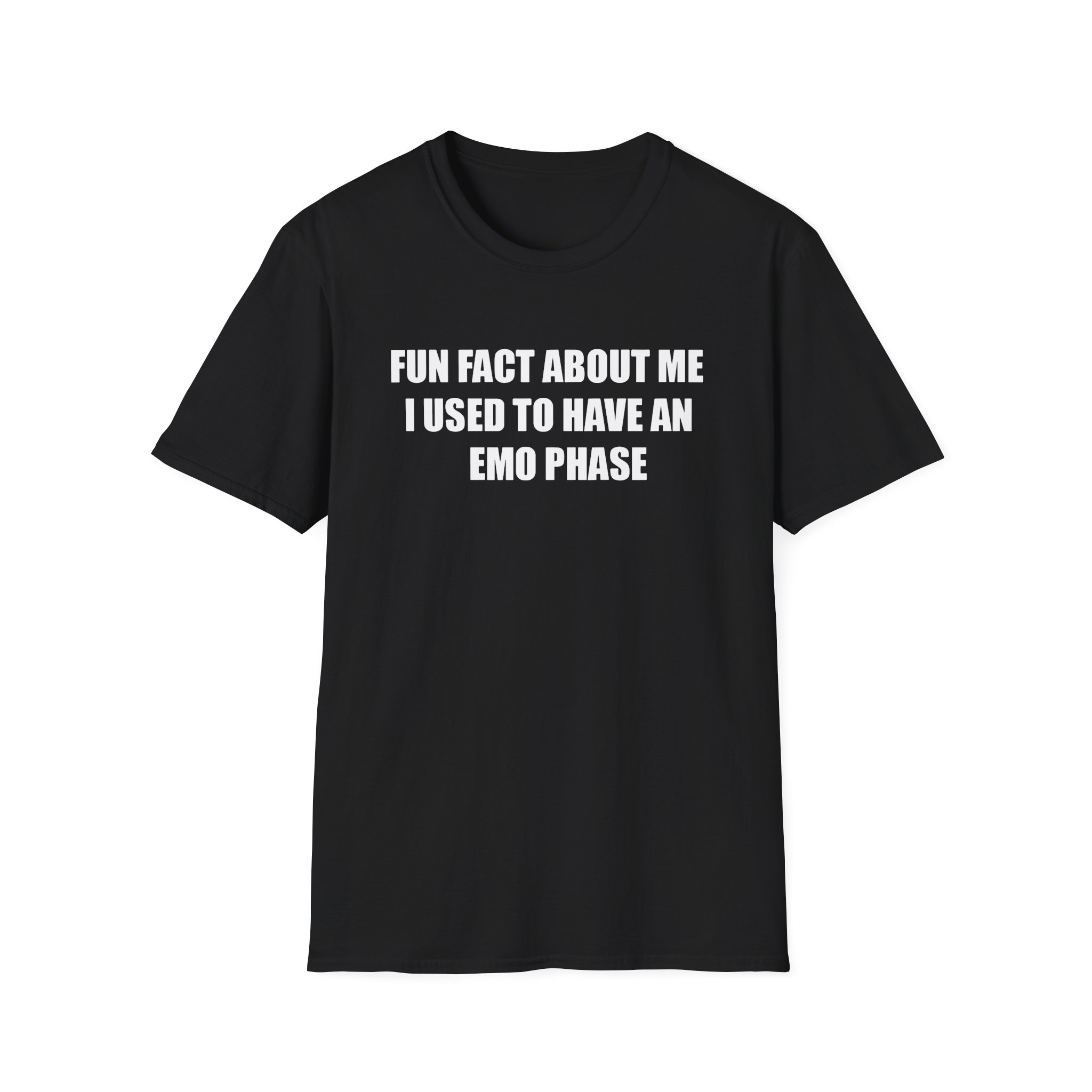 Jake & Johnnie Fun Fact About Me I Used to Have an Emo Phase Unisex Softstyle T-Shirt