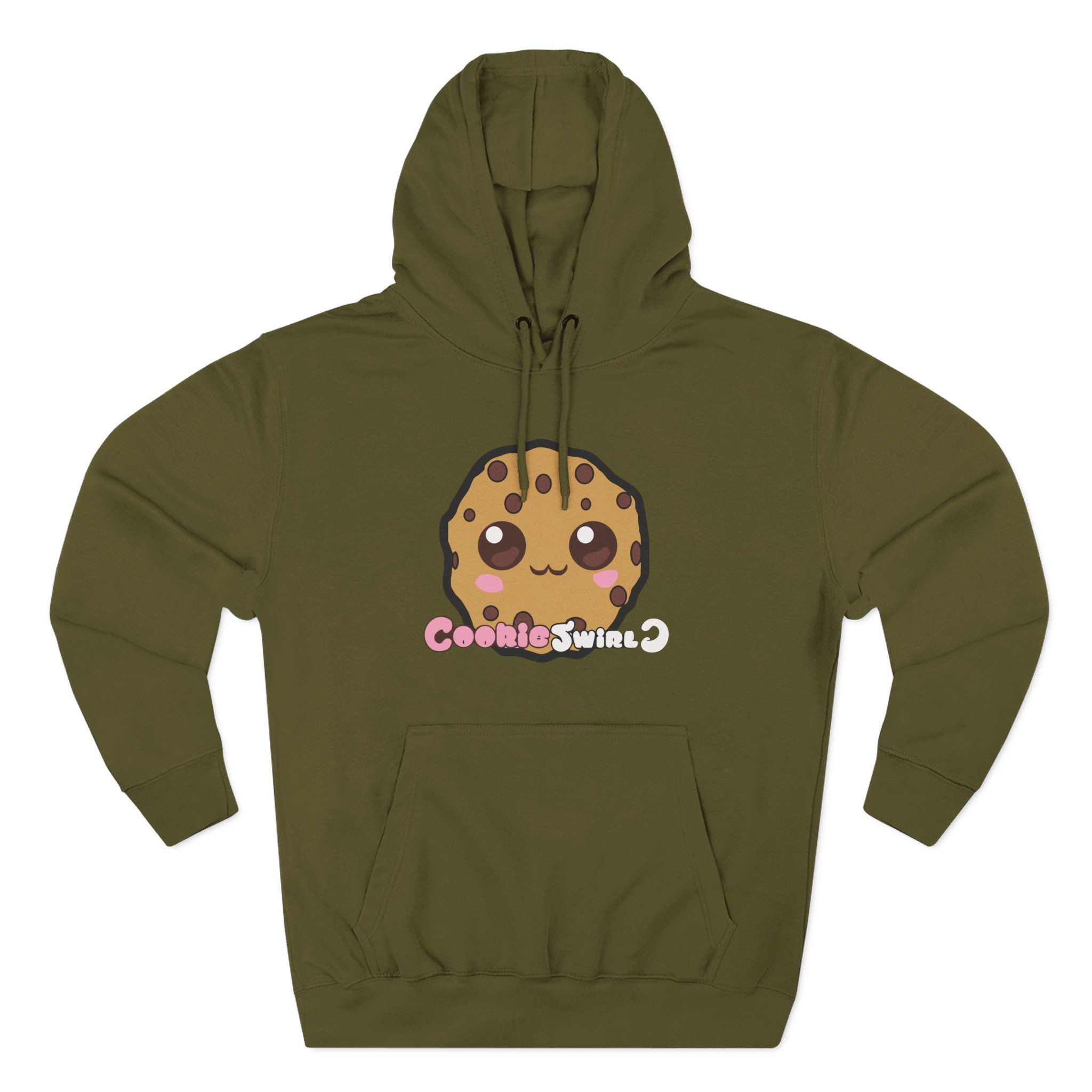 Cookieswirlc Three-Panel Fleece Hoodie