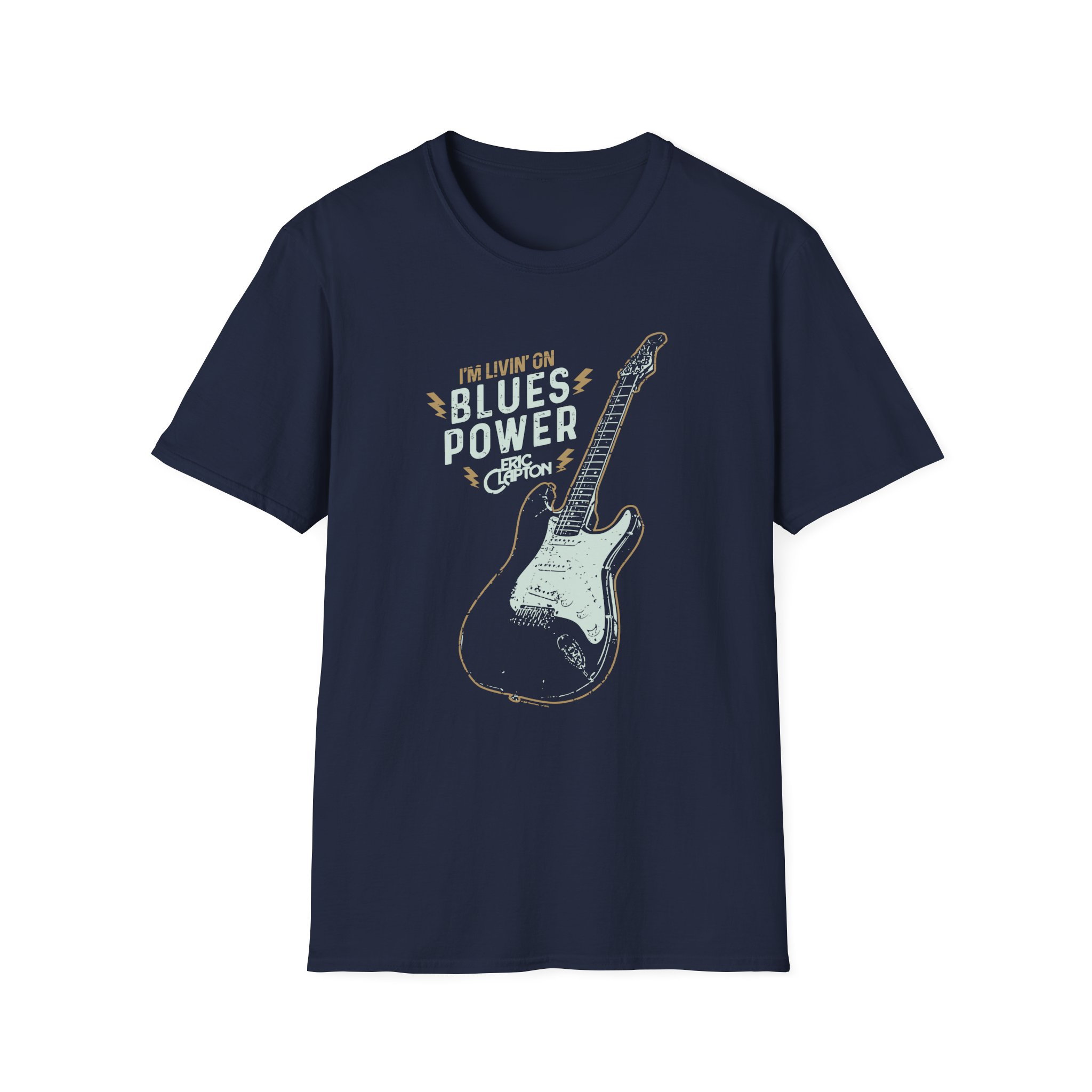 Eric Clapton Livin on Blues Power Unisex Softstyle T-Shirt