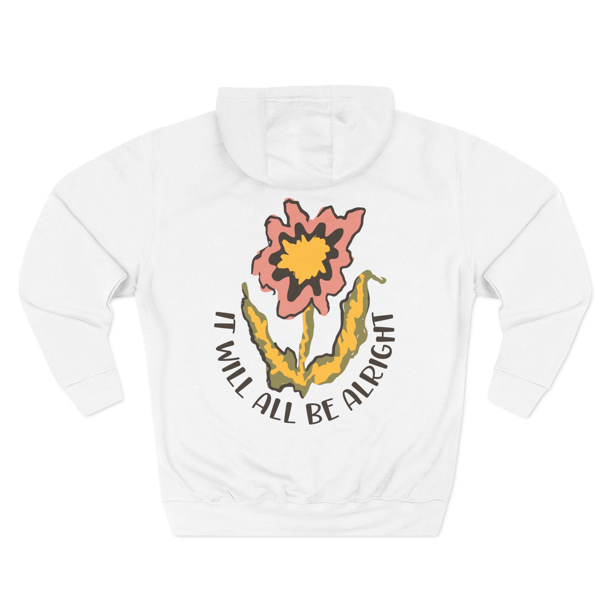 Riderkoo Funny Way of Life Three-Panel Fleece Hoodie