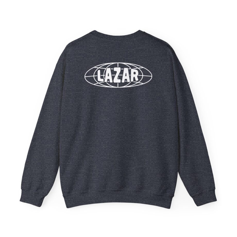 Lazarbeam Globe Indigo Unisex Heavy Blend™ Crewneck Sweatshirt