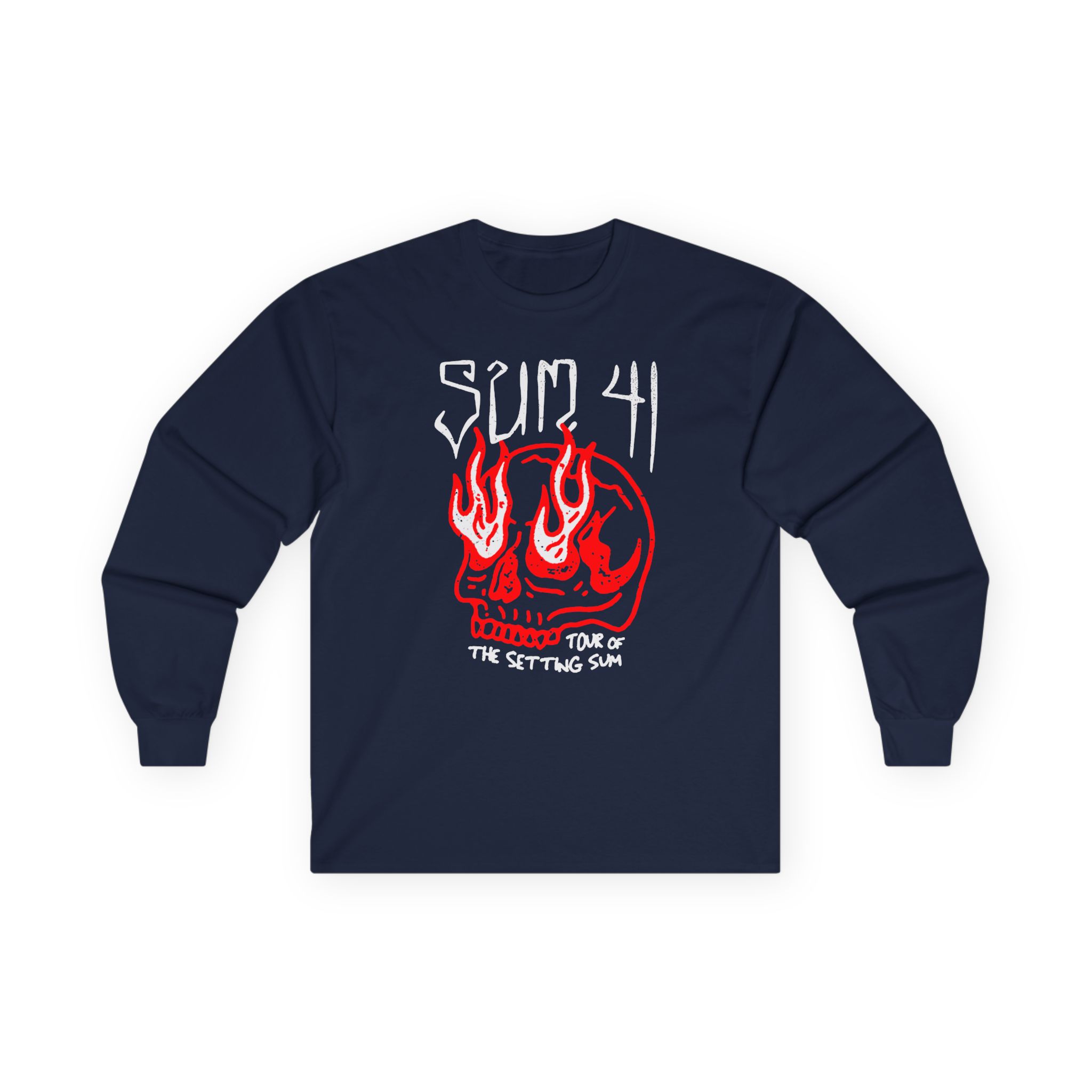 Sum 41 Skull Sketch Tour Unisex Ultra Cotton Long Sleeve Tee