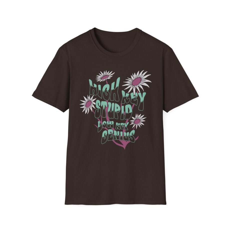 Kallmekris High Key Stupid Low Key Genius Unisex Softstyle T-Shirt