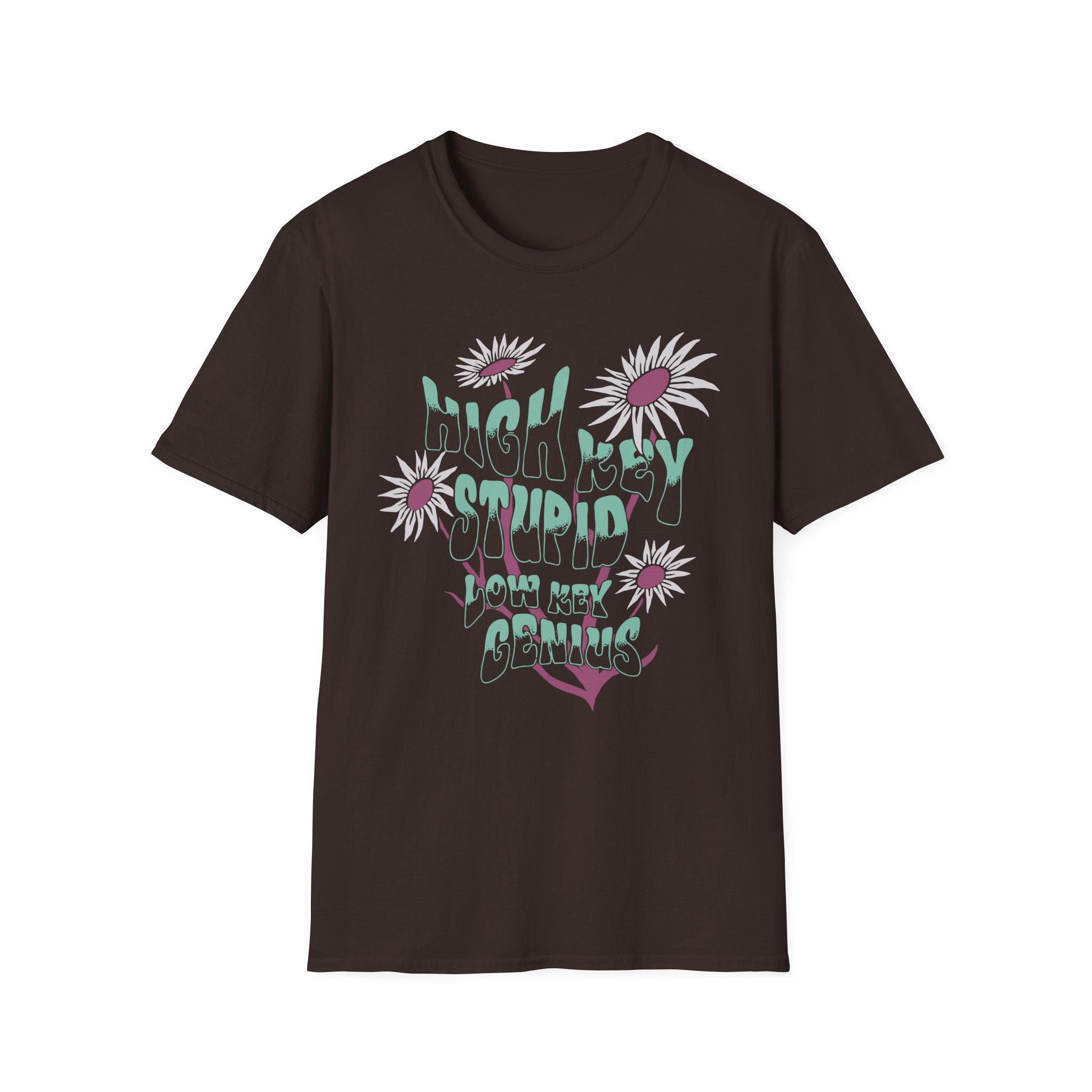 Kallmekris High Key Stupid Low Key Genius Unisex Softstyle T-Shirt