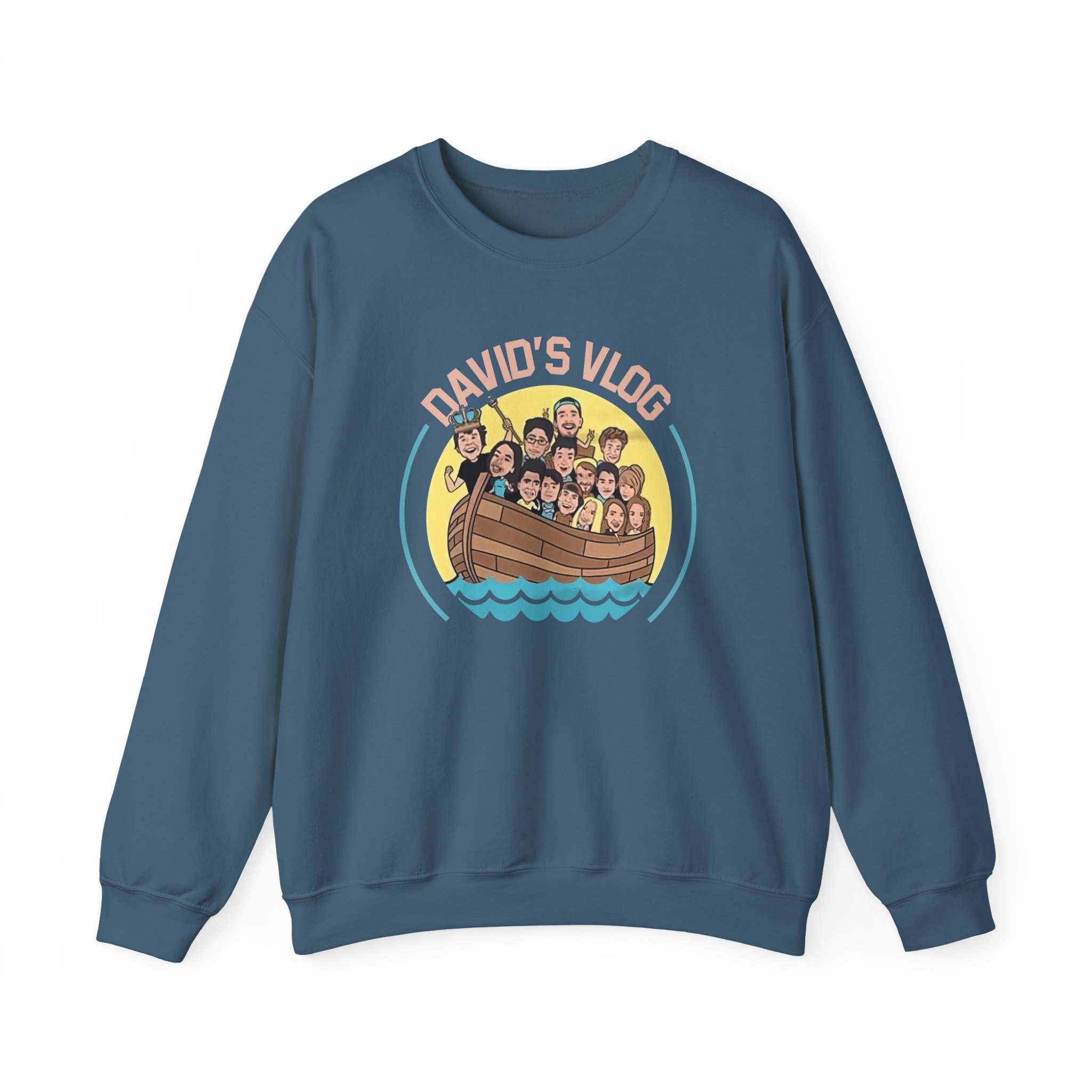 David Dobrik  David's Vlog Unisex Heavy Blendâ„¢ Crewneck Sweatshirt