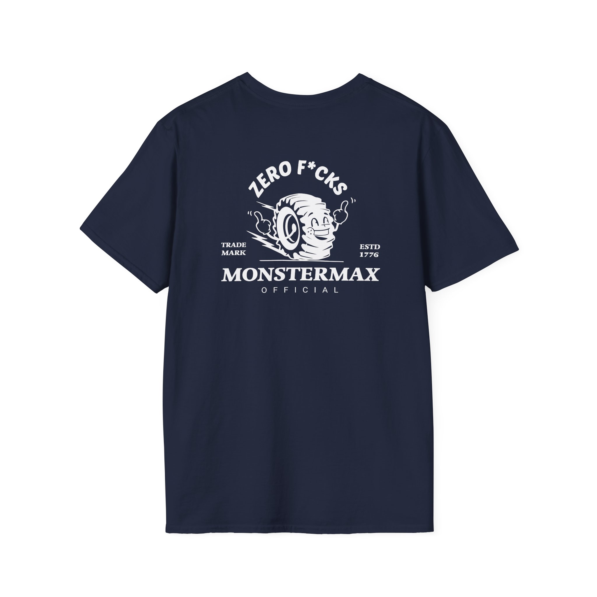 Monstermax Zero Fucks Unisex Softstyle T-Shirt
