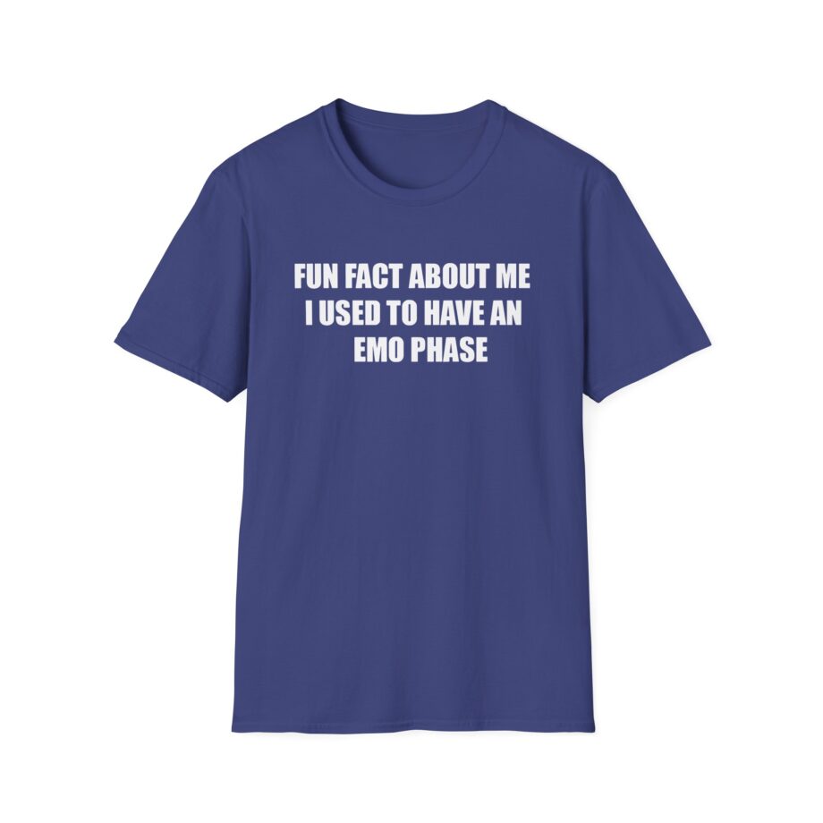 Jake & Johnnie Fun Fact About Me I Used to Have an Emo Phase Unisex Softstyle T-Shirt