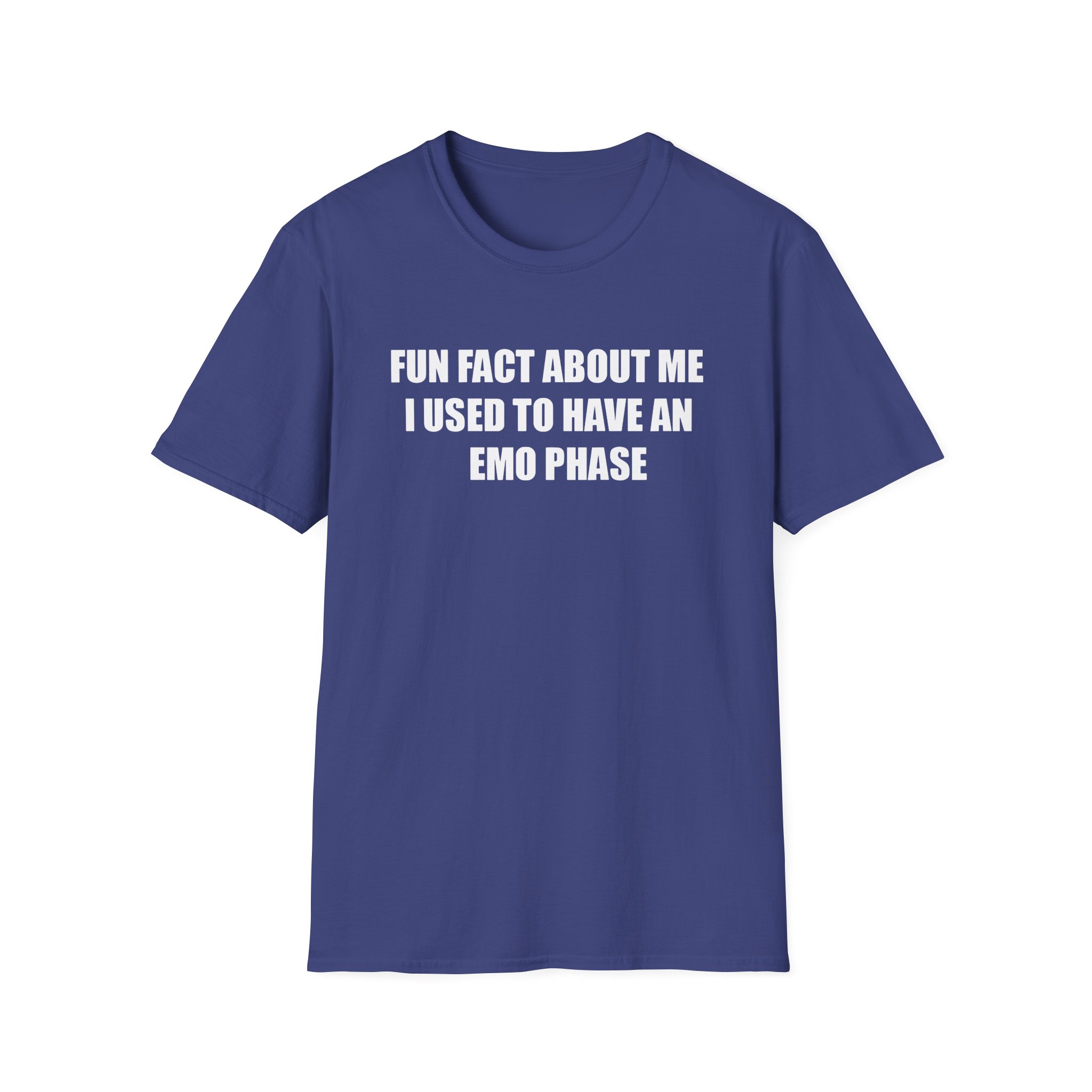 Jake & Johnnie Fun Fact About Me I Used to Have an Emo Phase Unisex Softstyle T-Shirt