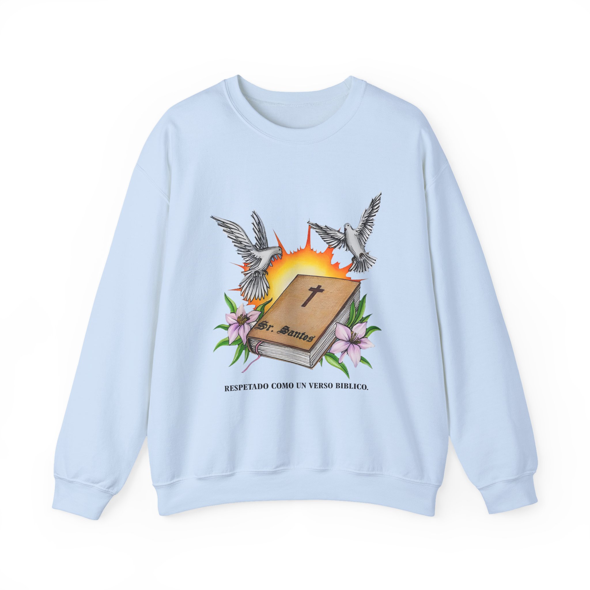 Arcangel Respira Como Un Verso Biblico Unisex Heavy Blendâ„¢ Crewneck Sweatshirt