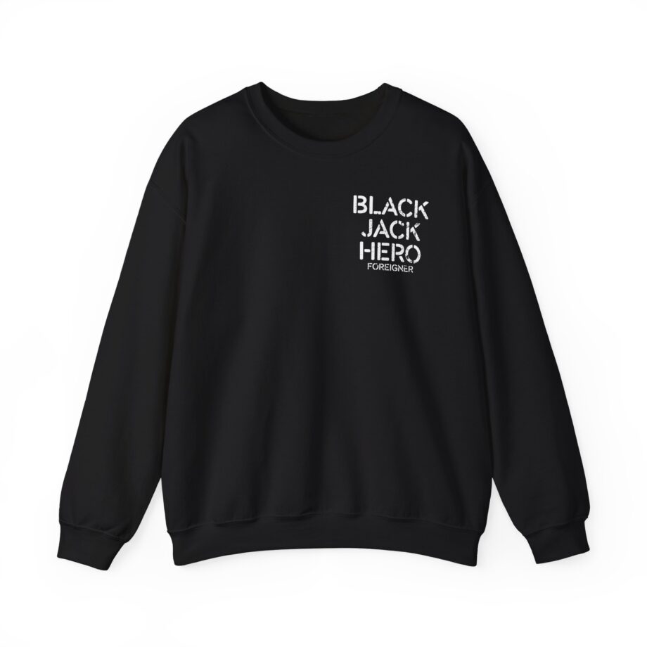 Foreigner Black Jack Hero Unisex Heavy Blend™ Crewneck Sweatshirt