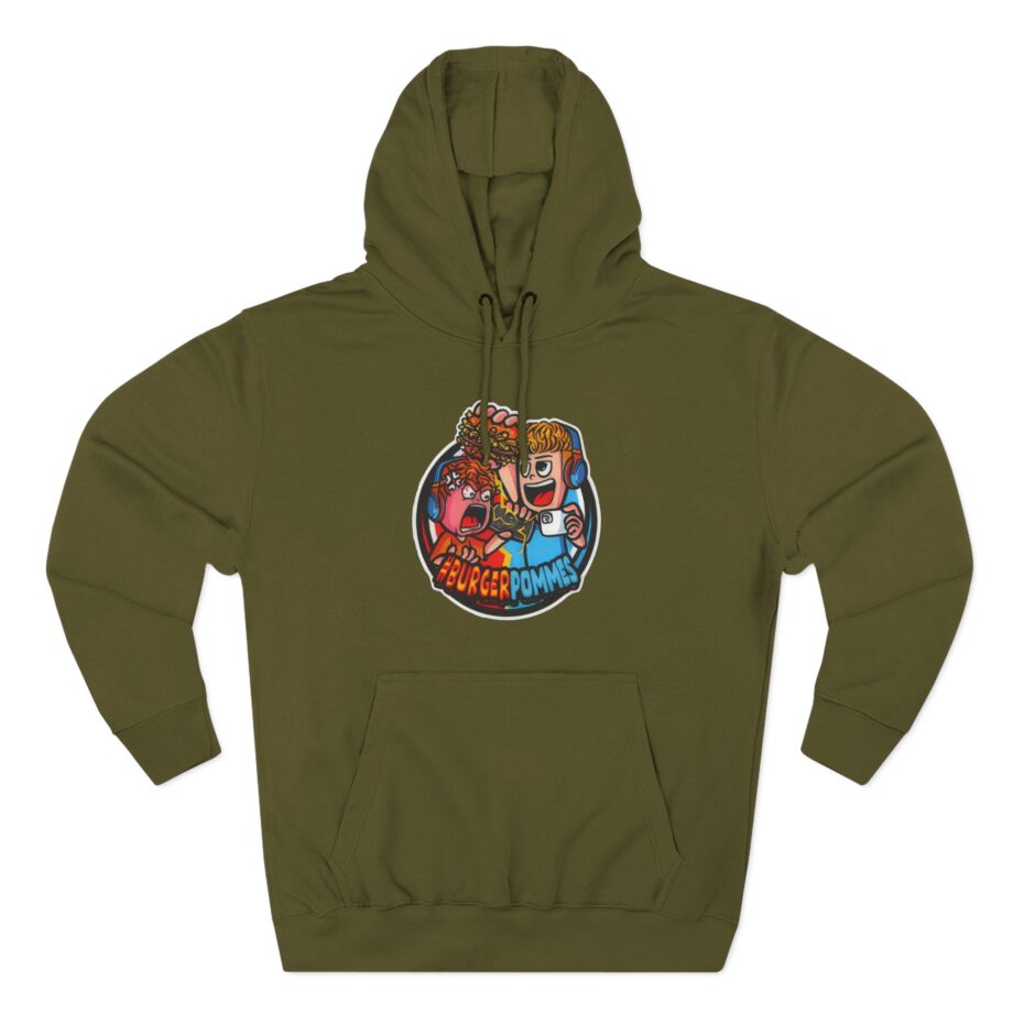 Burger Pommes Three-Panel Fleece Hoodie