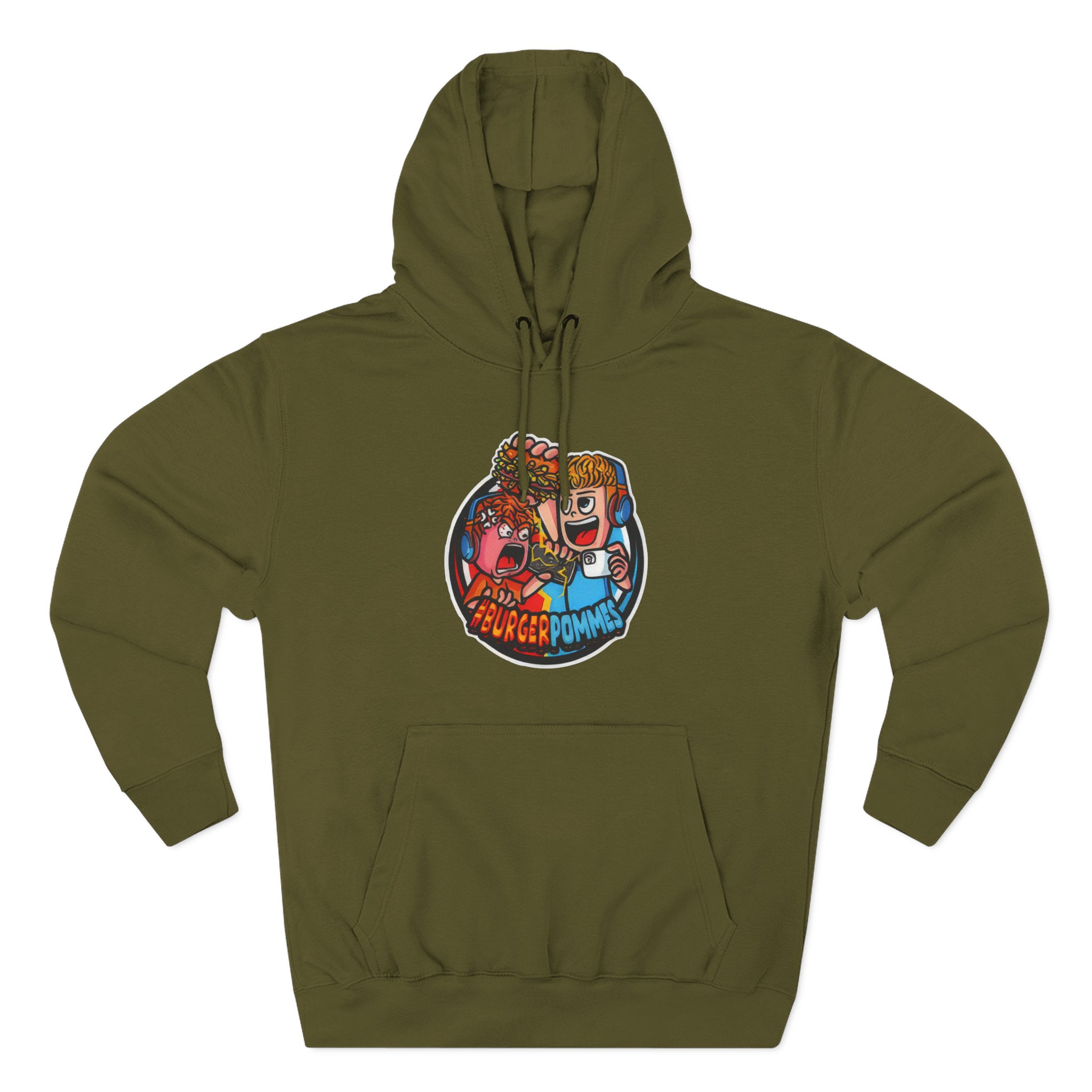 Burger Pommes Three-Panel Fleece Hoodie