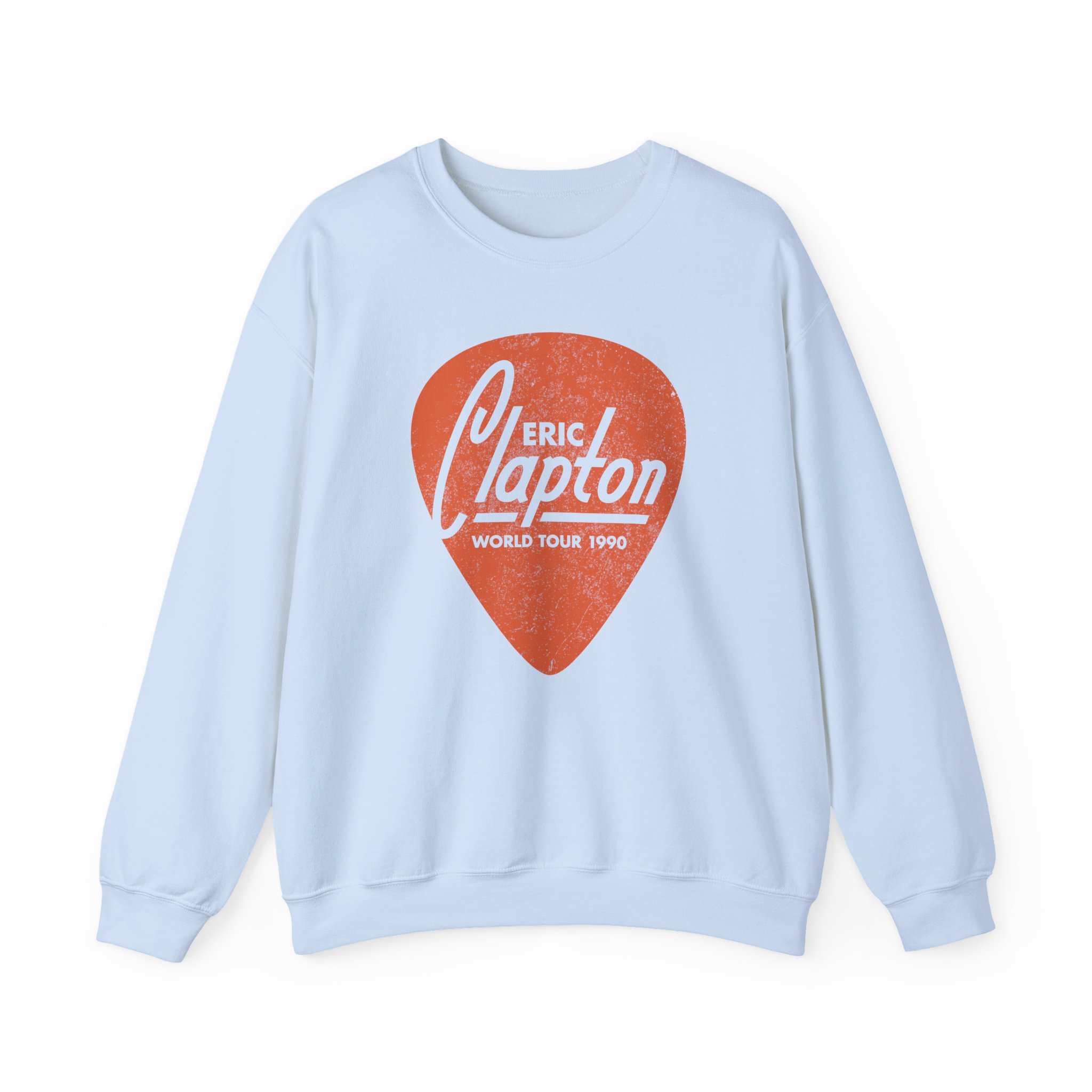 Eric Clapton Guitar Pick Unisex Heavy Blendâ„¢ Crewneck Sweatshirt