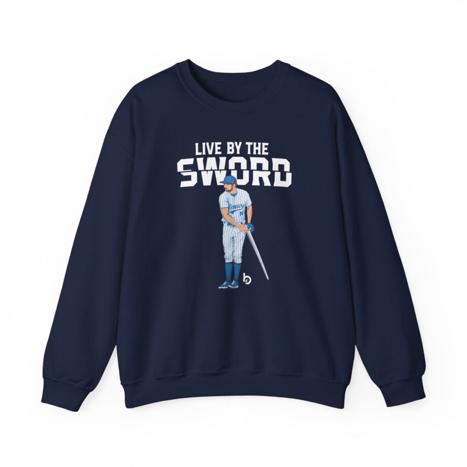 Trevor Bauer Live By The Sword Unisex Heavy Blend™ Crewneck Sweatshirt