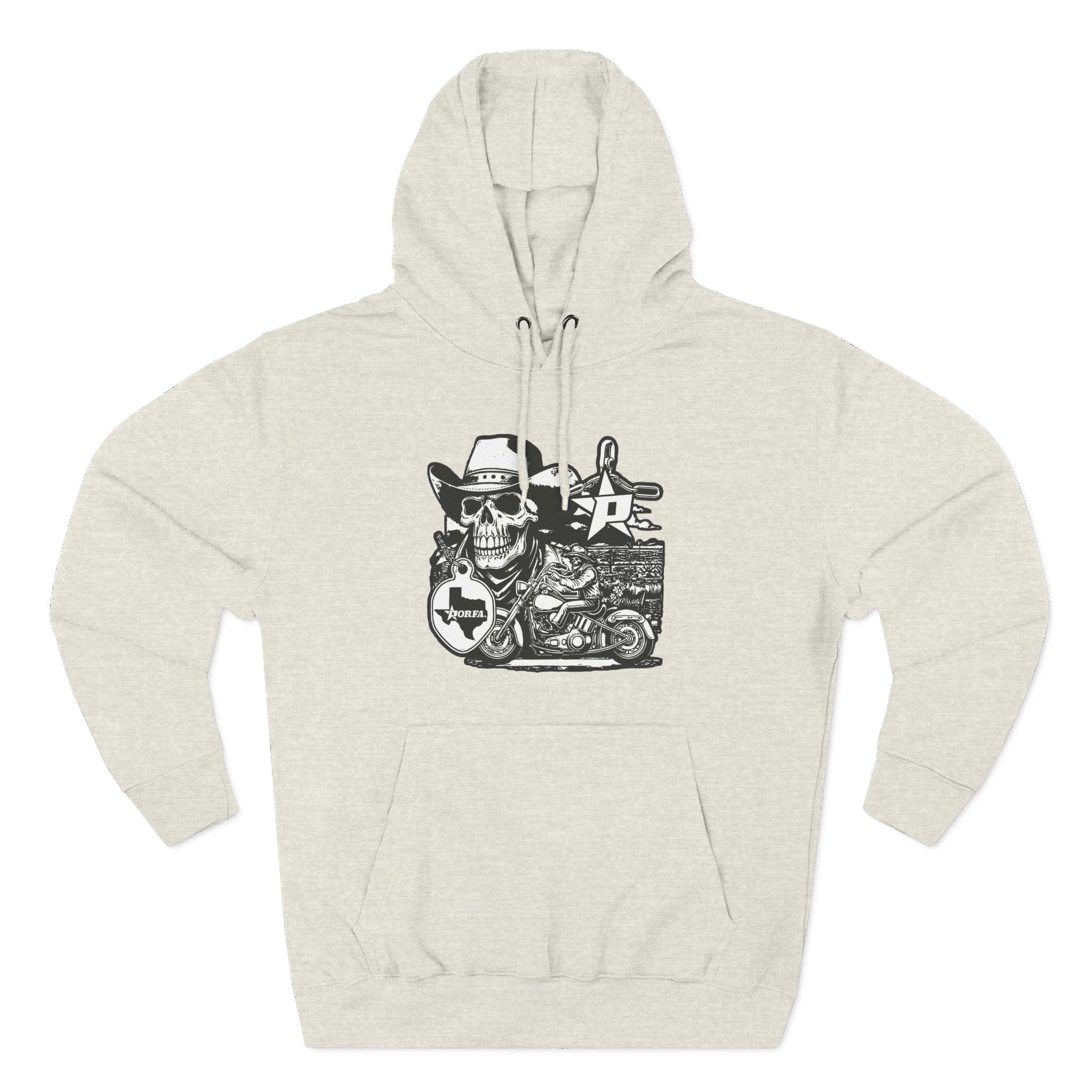 Porfa Texas Ride Three-Panel Fleece Hoodie
