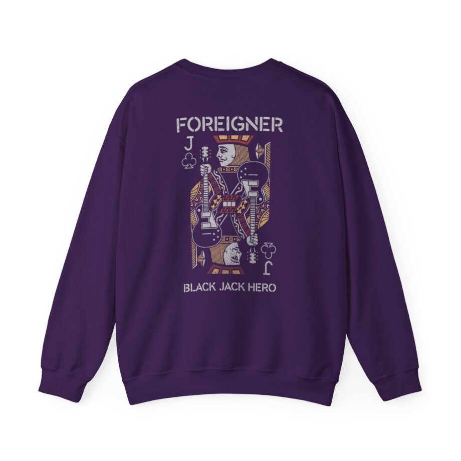 Foreigner Black Jack Hero Unisex Heavy Blend™ Crewneck Sweatshirt