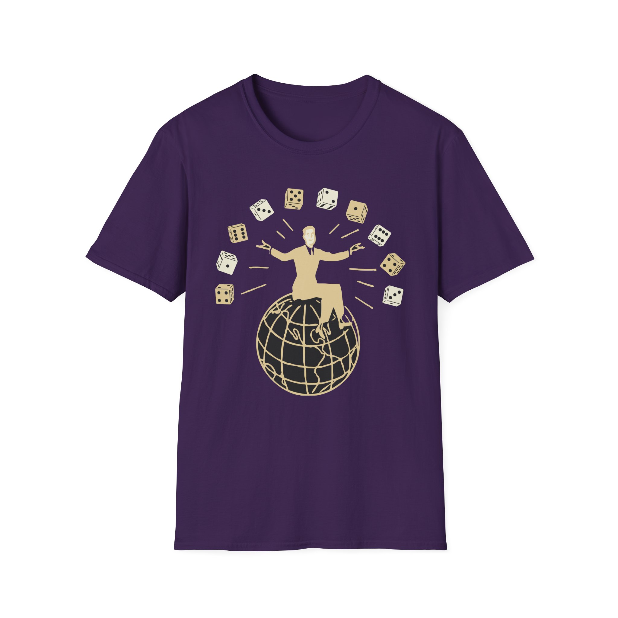 Set Your Goals Dice Unisex Softstyle T-Shirt