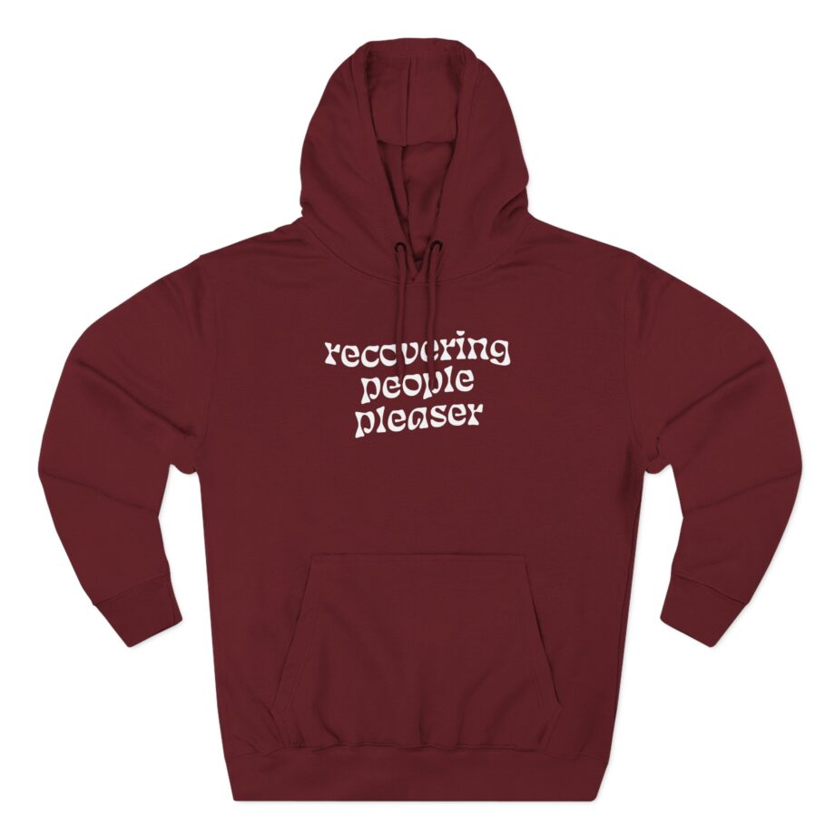 Charlotte Dobre Recovering People Pleaser Three-Panel Fleece Hoodie