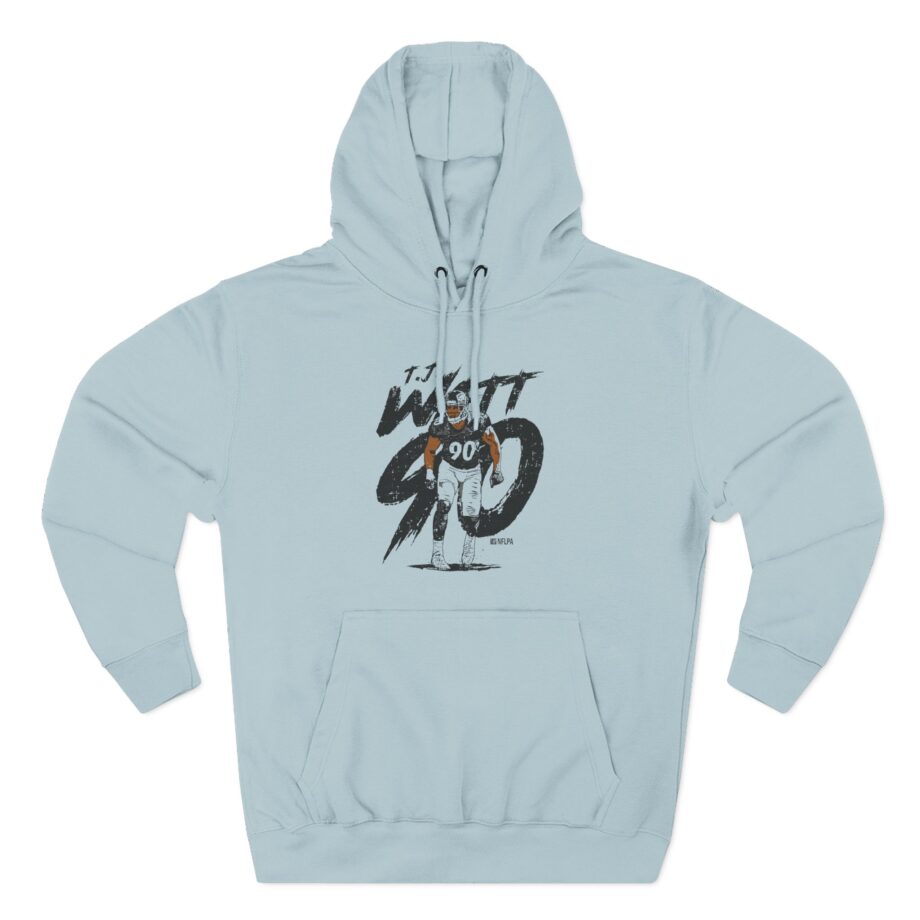 Tj Watt Rough Three-Panel Fleece Hoodie