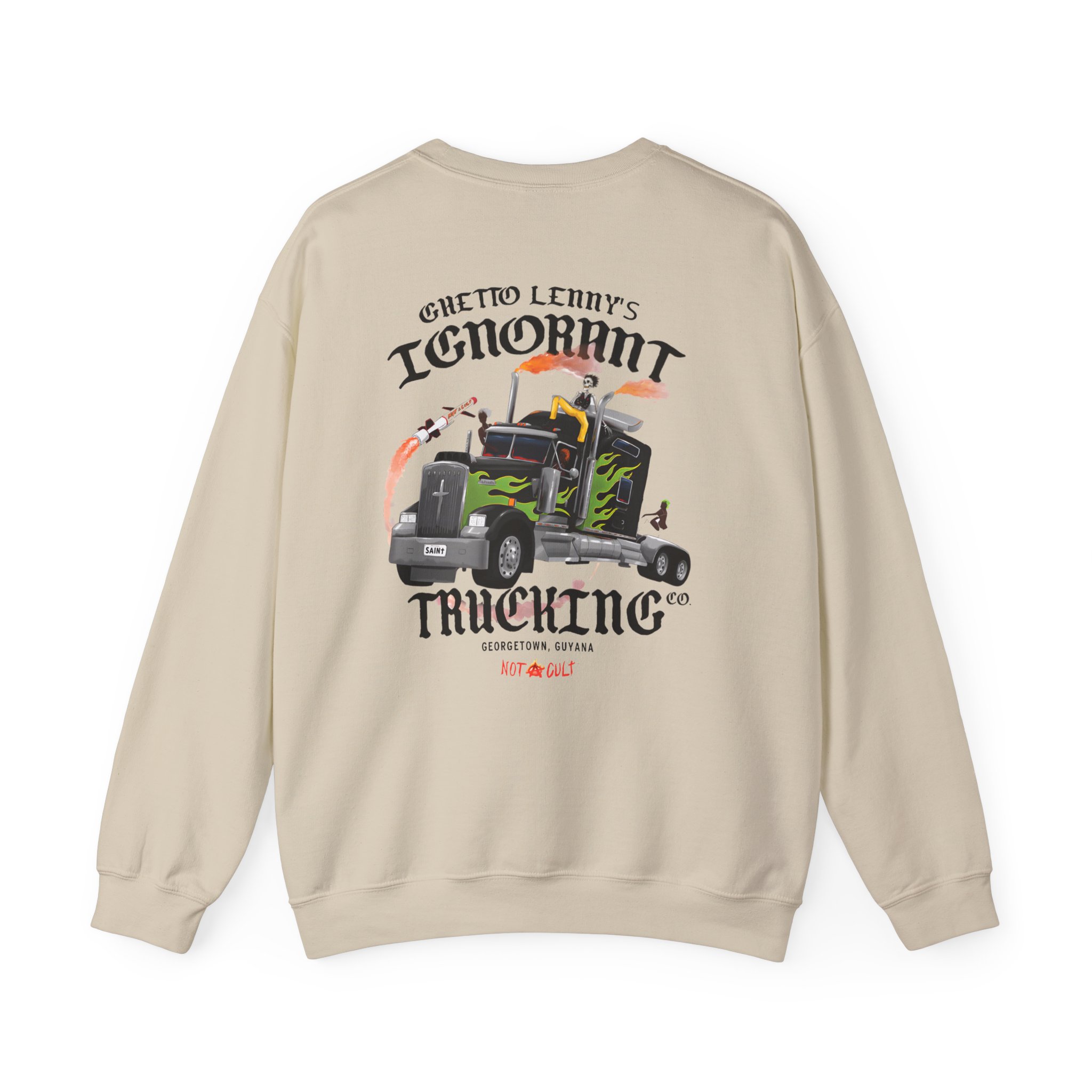 Saint Jhn Ghetto Lenny's Trucking Co. Unisex Heavy Blendâ„¢ Crewneck Sweatshirt