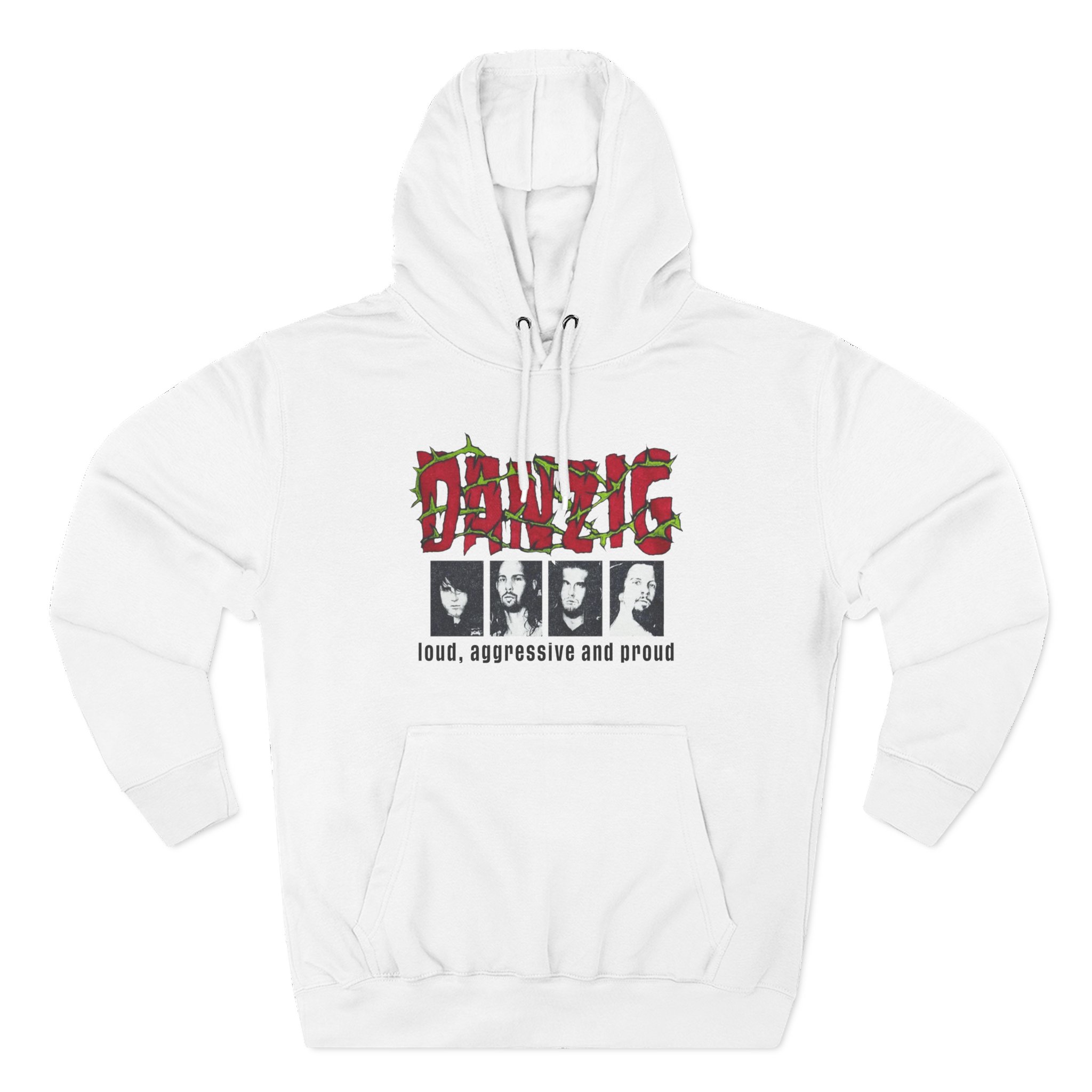 Danzig Loud Aggressive and Proud Three-Panel Fleece Hoodie