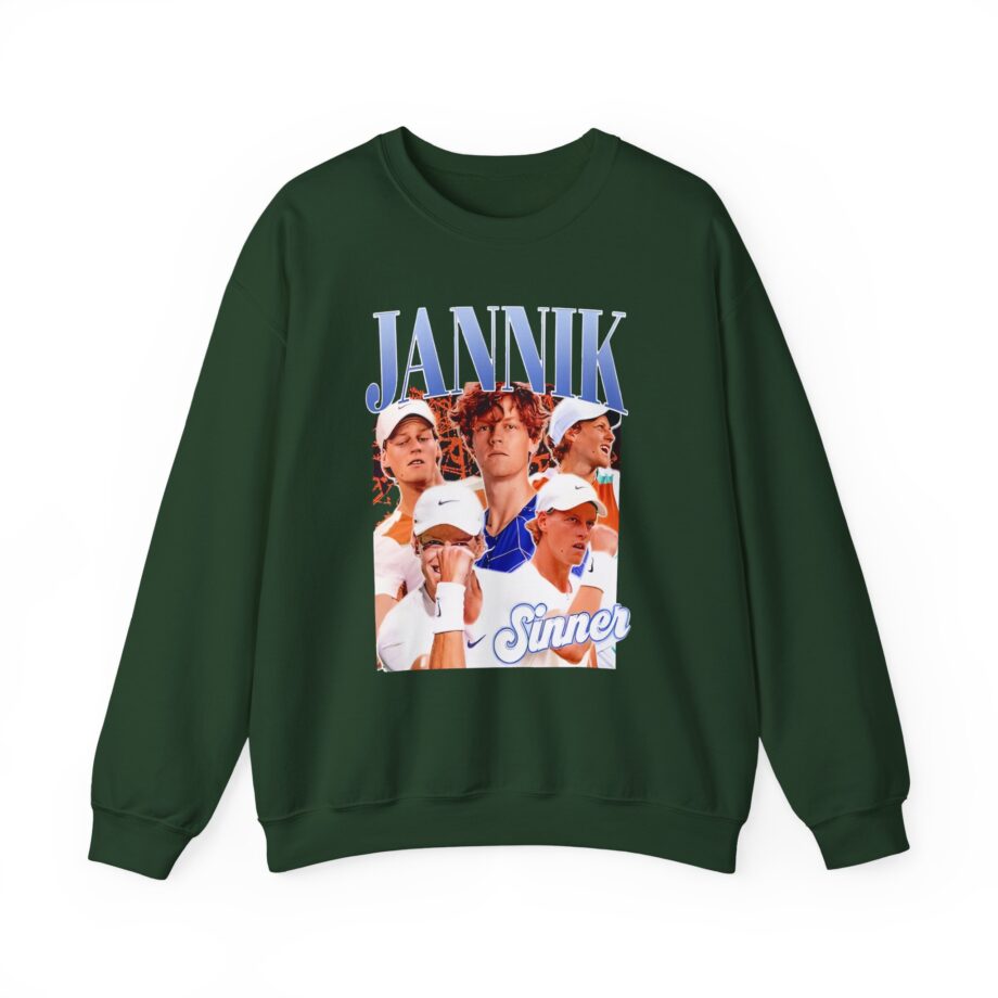 Jannik Sinner Retro Art Unisex Heavy Blend™ Crewneck Sweatshirt