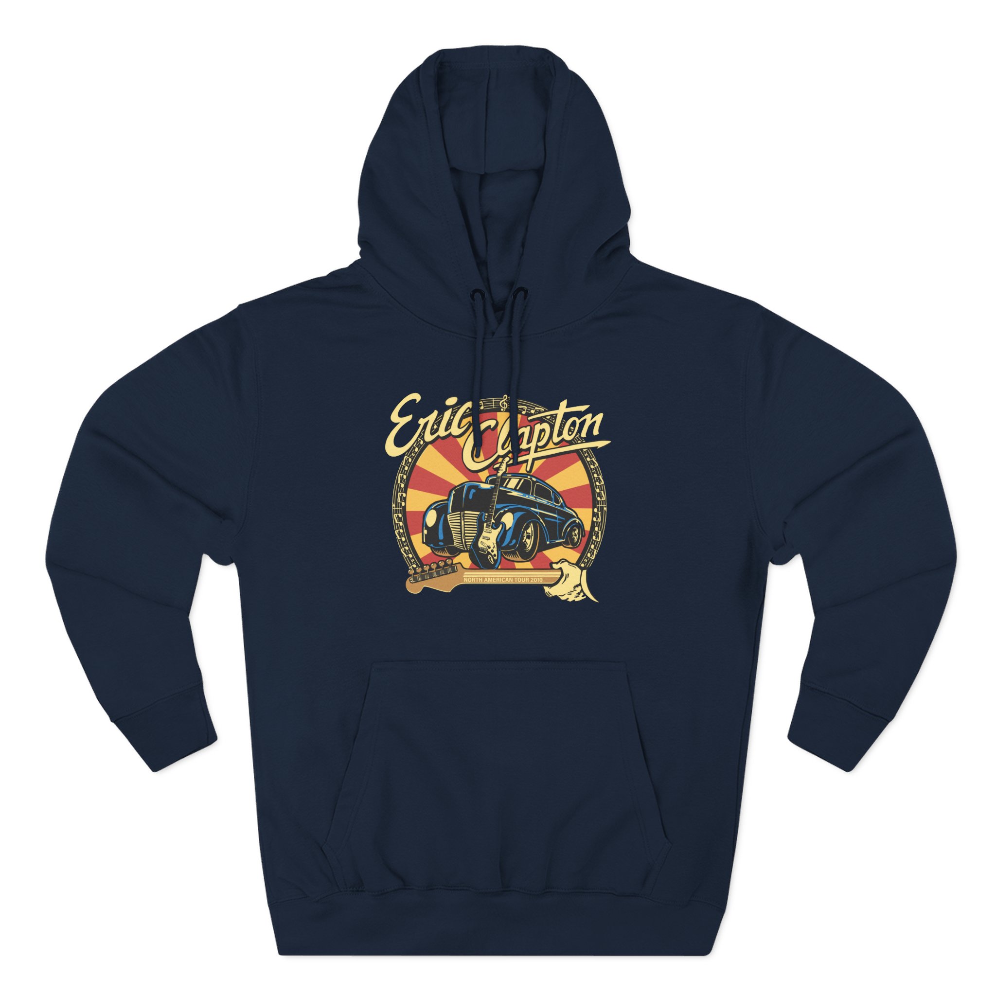 Eric Clapton 2010 North American Tour Three-Panel Fleece Hoodie