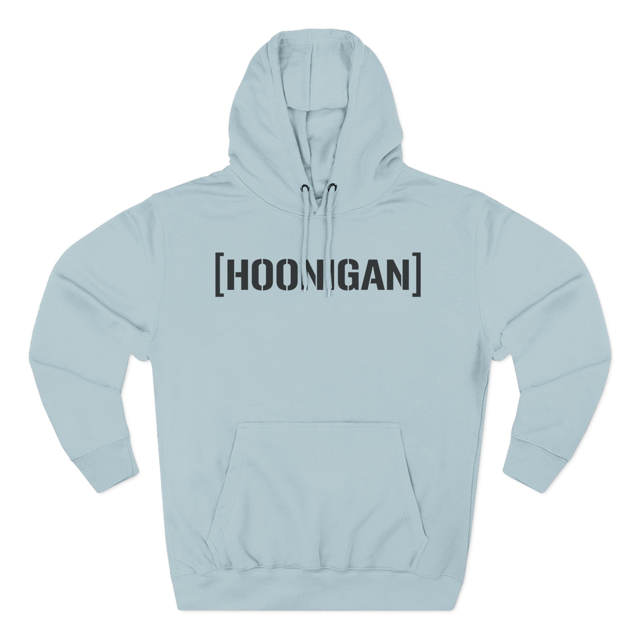 Ken Block Hoonigan Bracket Censor Bar Logo  Three-Panel Fleece Hoodie