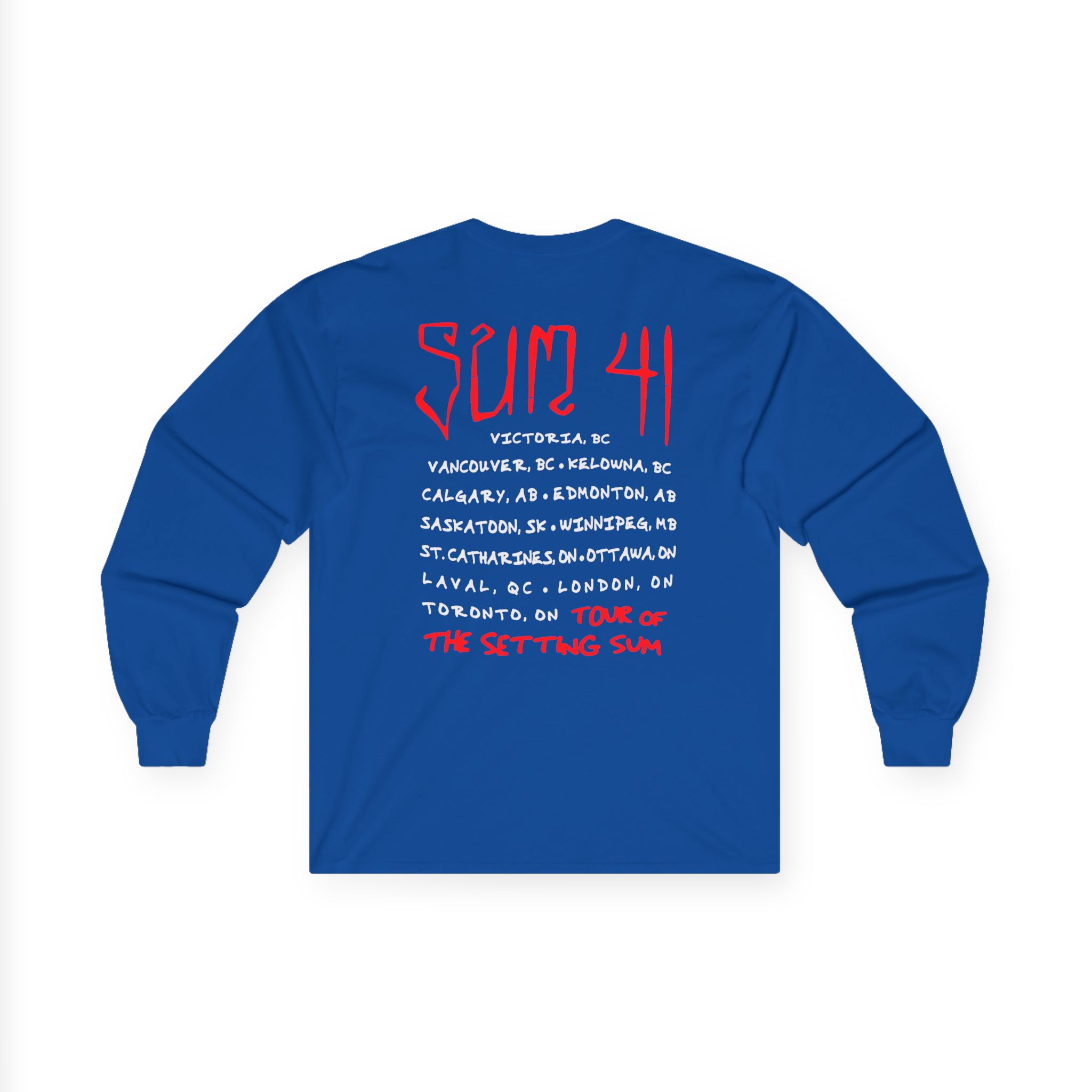 Sum 41 Skull Sketch Tour Unisex Ultra Cotton Long Sleeve Tee