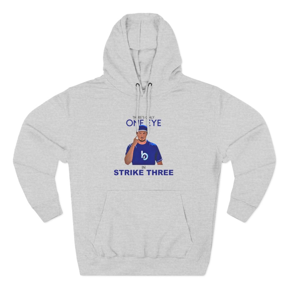 Trevor Bauer There’s Only One Eye in Strike Three Three-Panel Fleece Hoodie