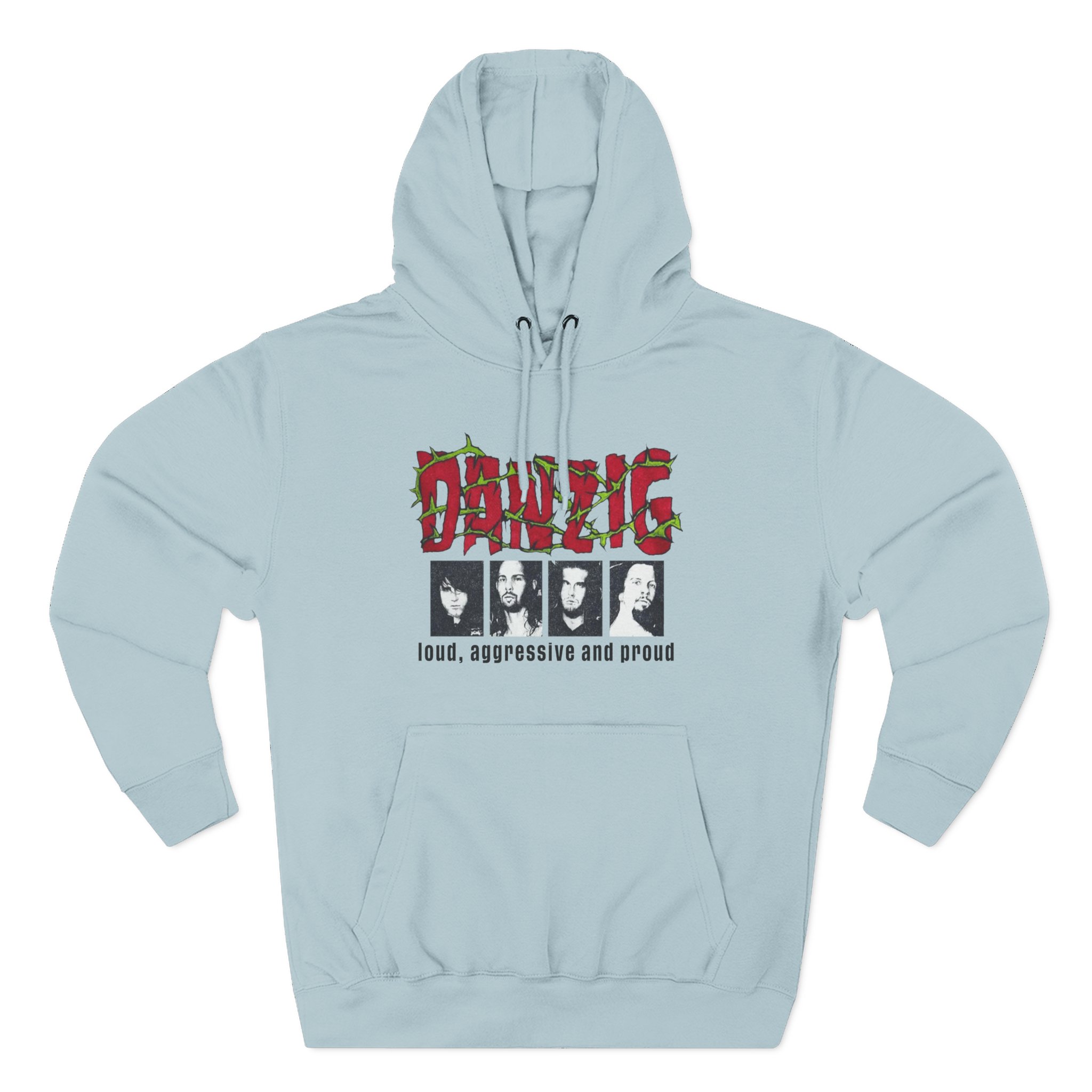 Danzig Loud Aggressive and Proud Three-Panel Fleece Hoodie