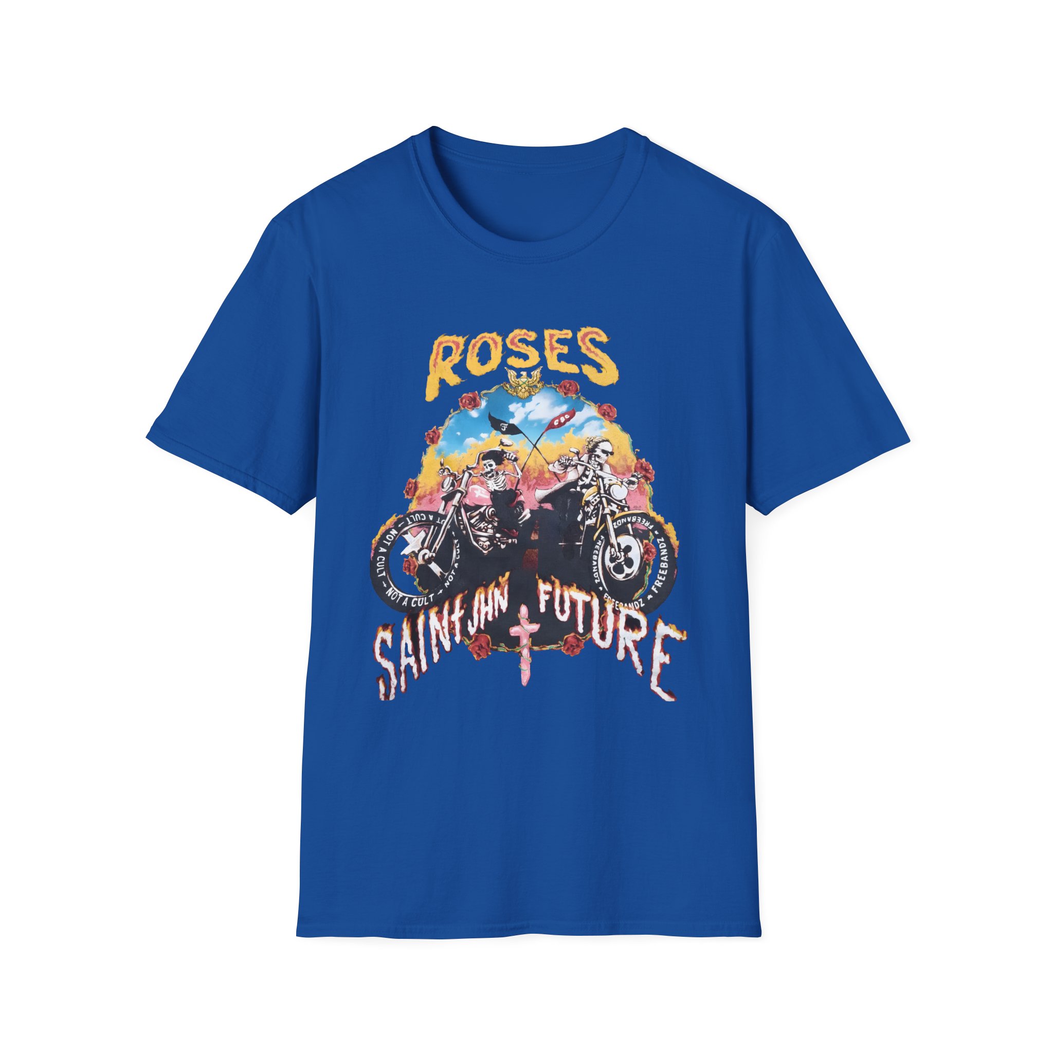 Saint Jhn Not a Cult X Freebandz Roses Unisex Softstyle T-Shirt