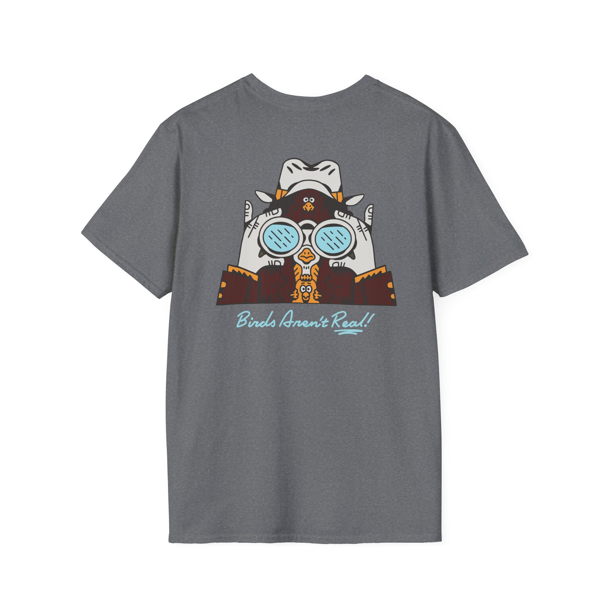 Birds Arent Real Trench Coat Hemp Unisex Softstyle T-Shirt