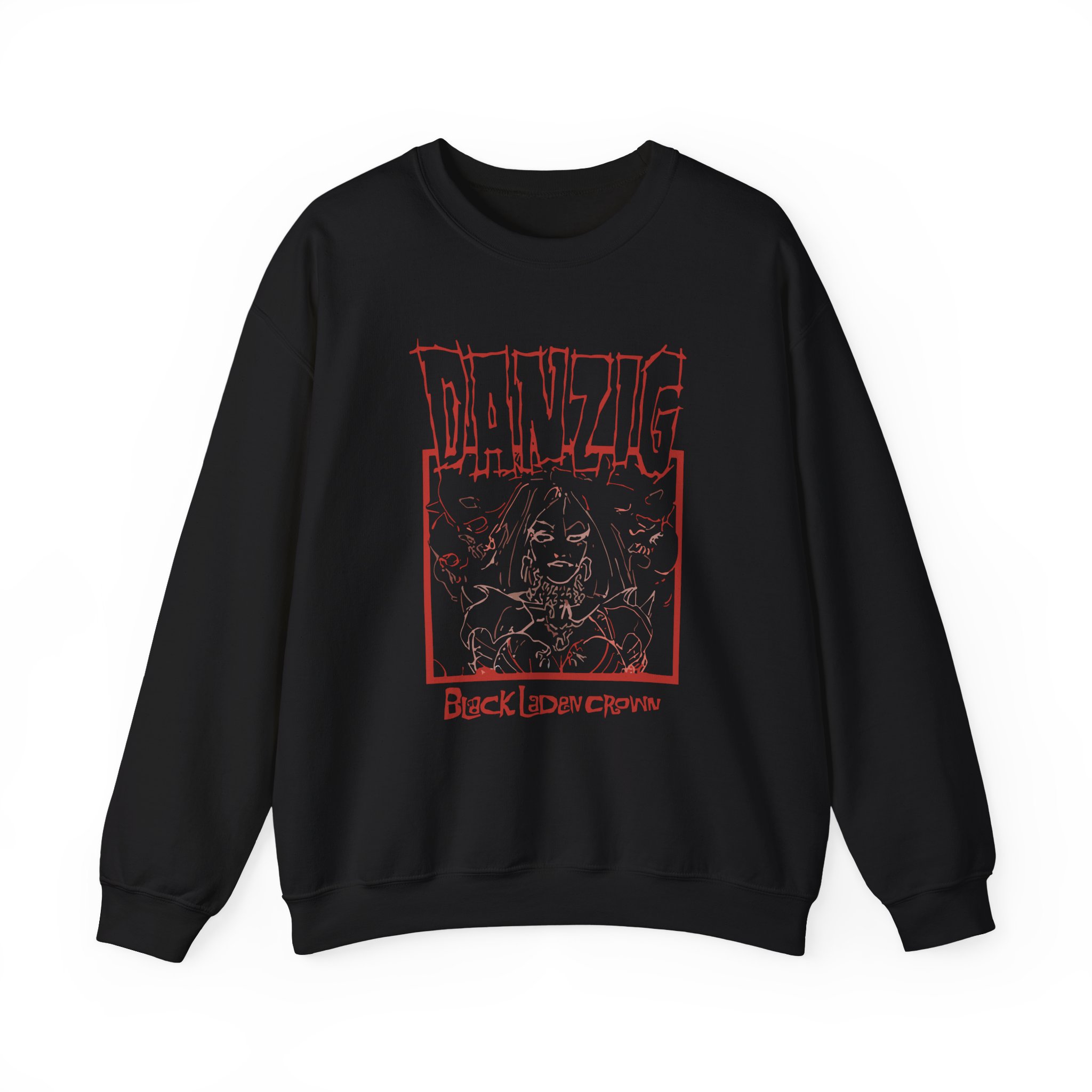Danzig Black Laden Crown Unisex Heavy Blendâ„¢ Crewneck Sweatshirt