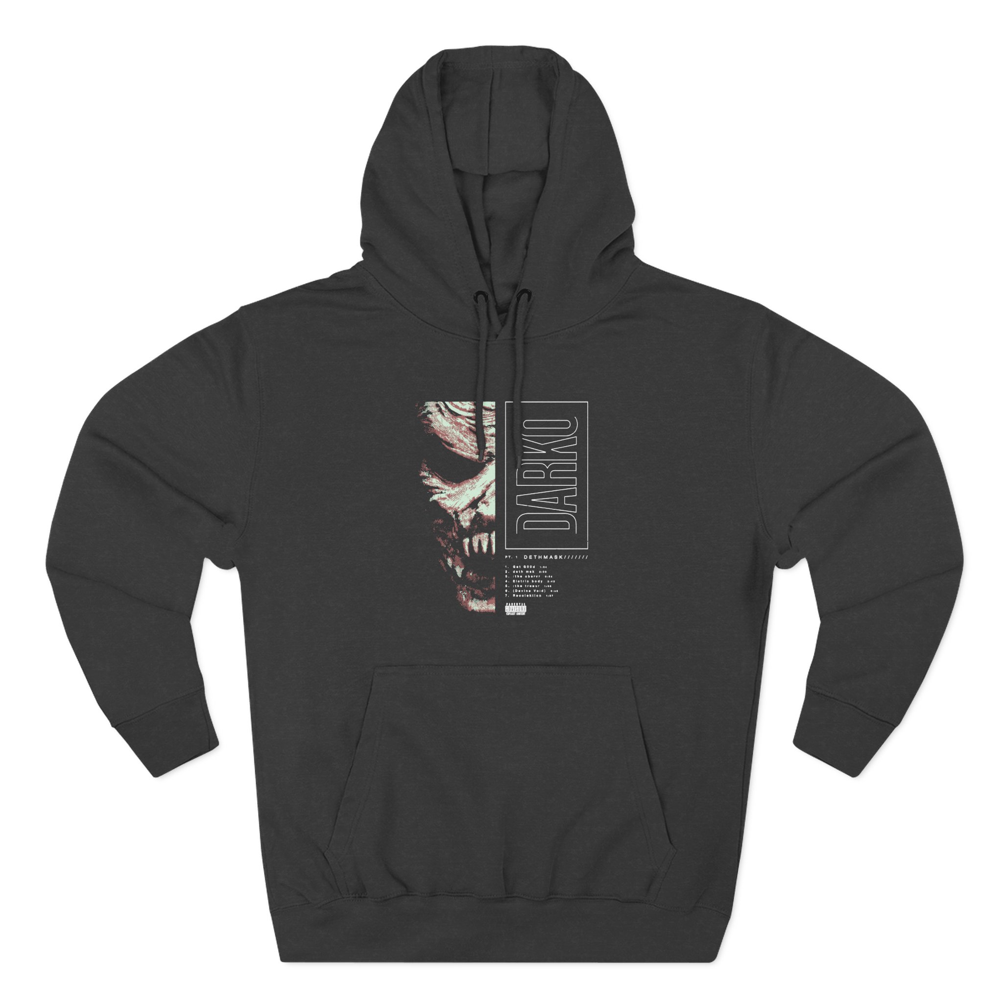 Darko Dethmask Pt 1 Three-Panel Fleece Hoodie