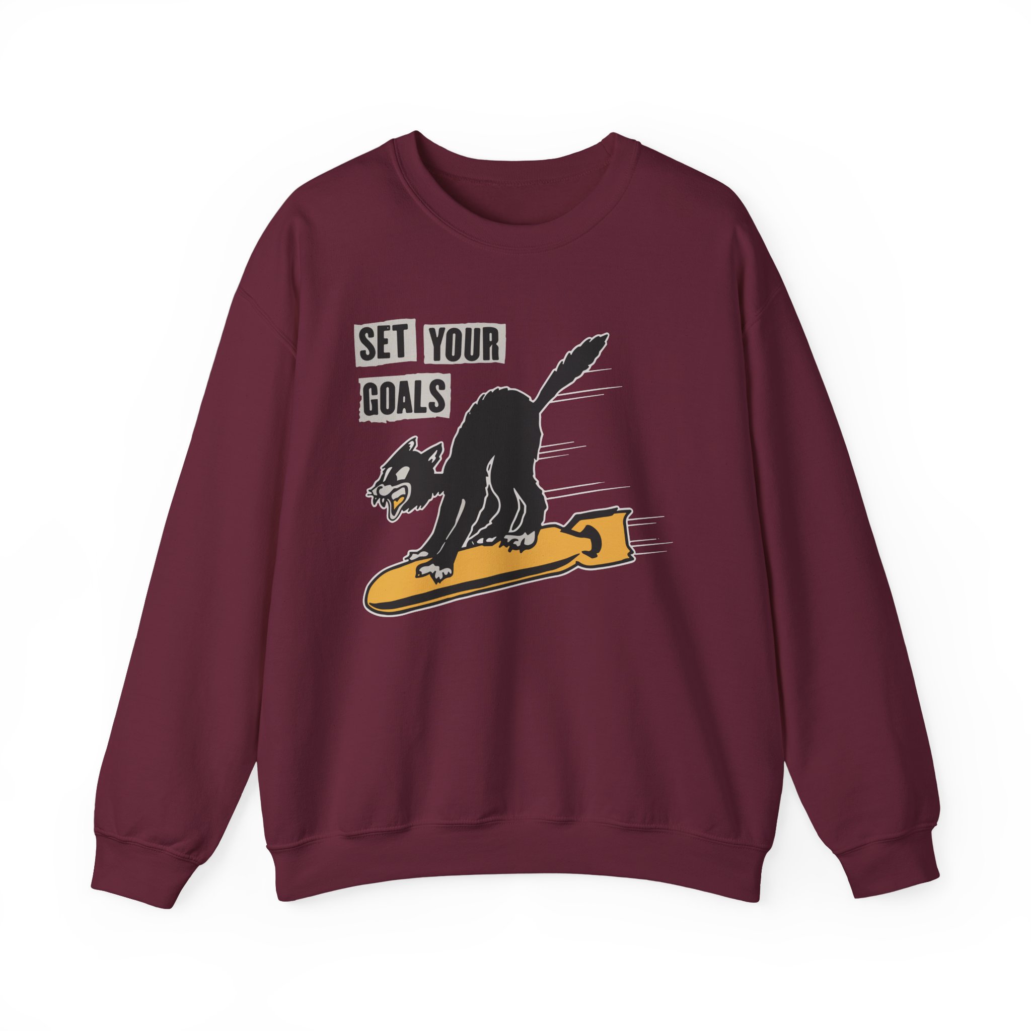 Set Your Goals Bomber Unisex Heavy Blendâ„¢ Crewneck Sweatshirt