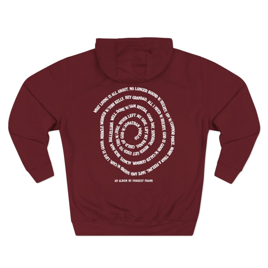 Forrest Frank Cog Spiral Three-Panel Fleece Hoodie