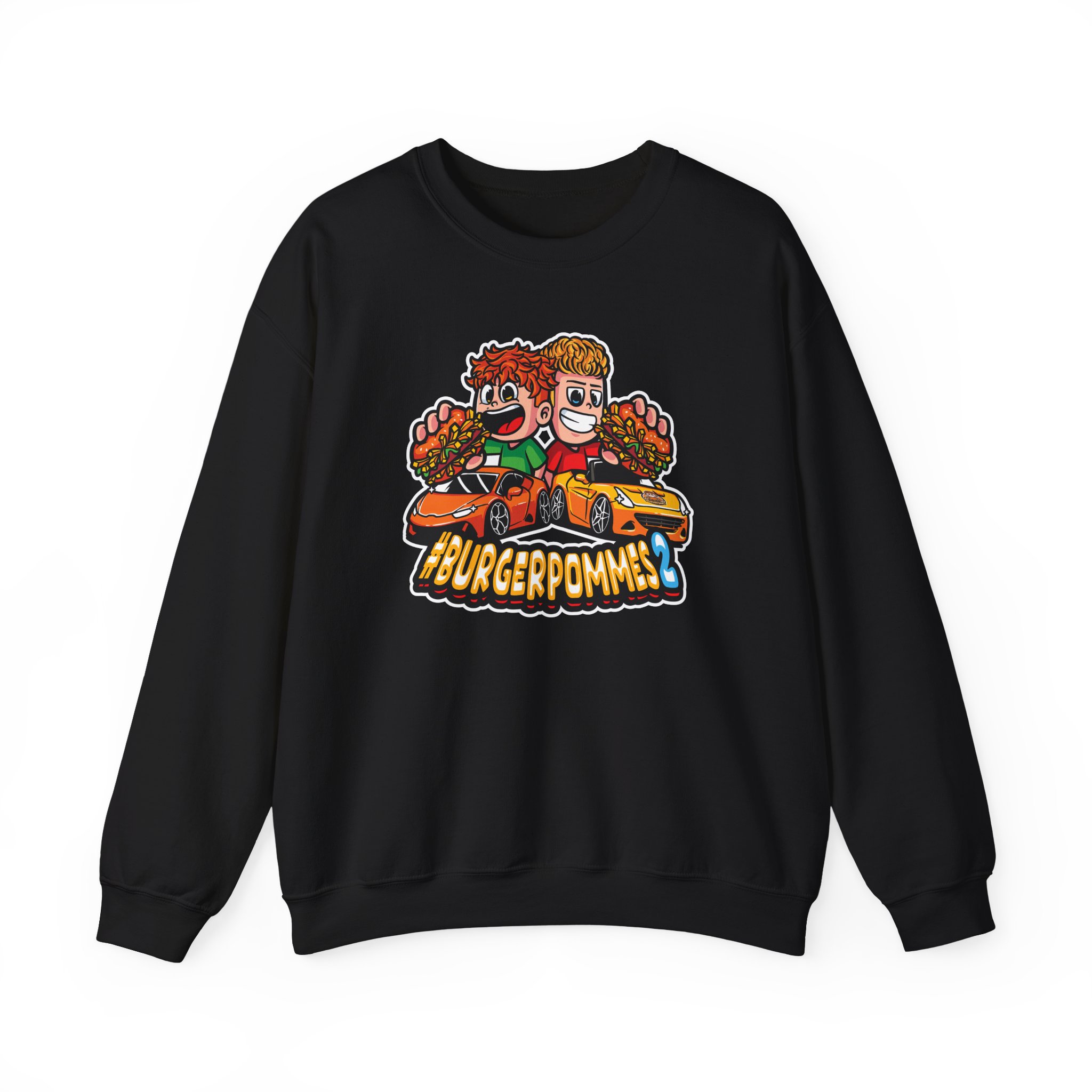 Burger Pommes Unisex Heavy Blendâ„¢ Crewneck Sweatshirt